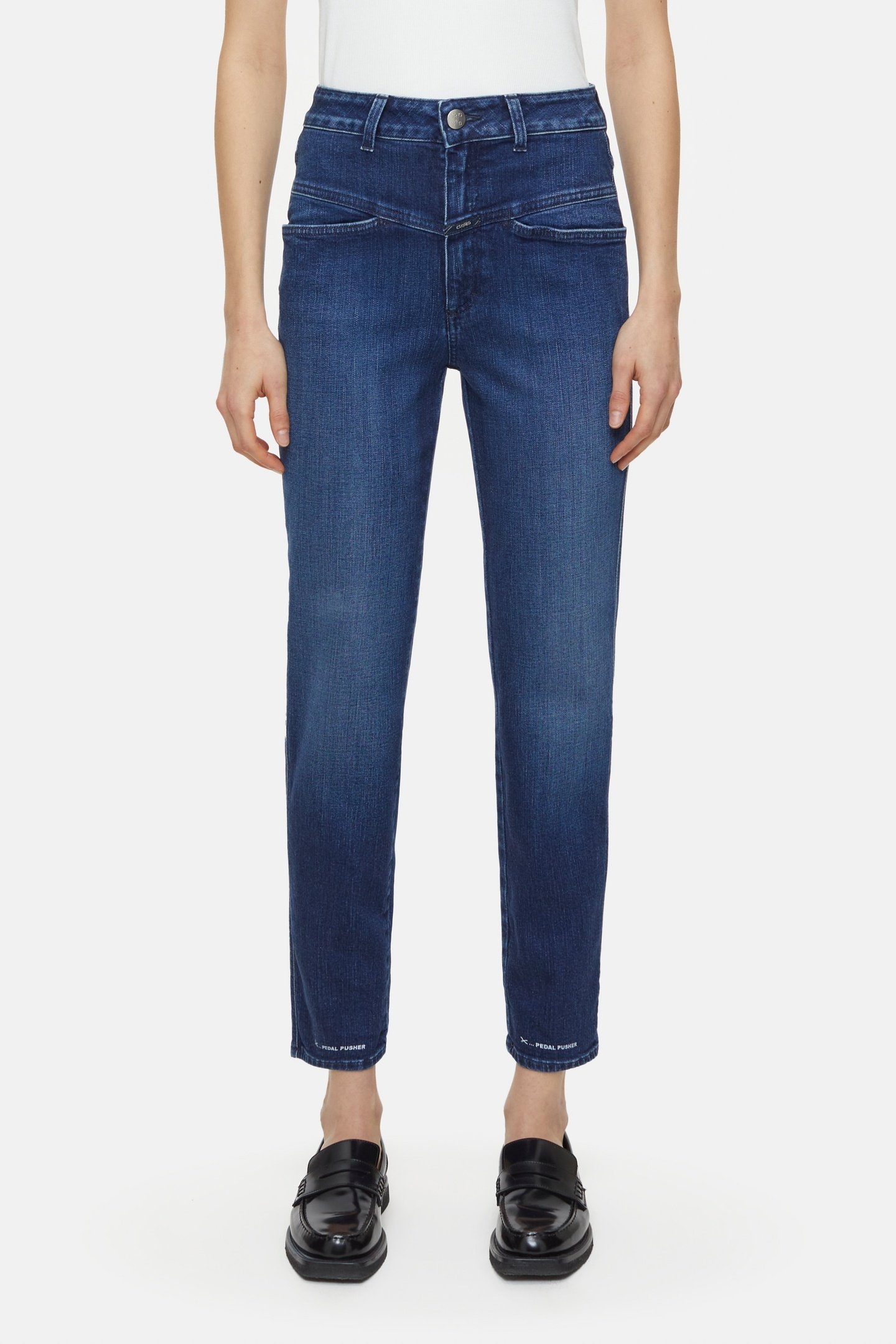 PEDAL PUSHER JEANS DARK BLUE 4