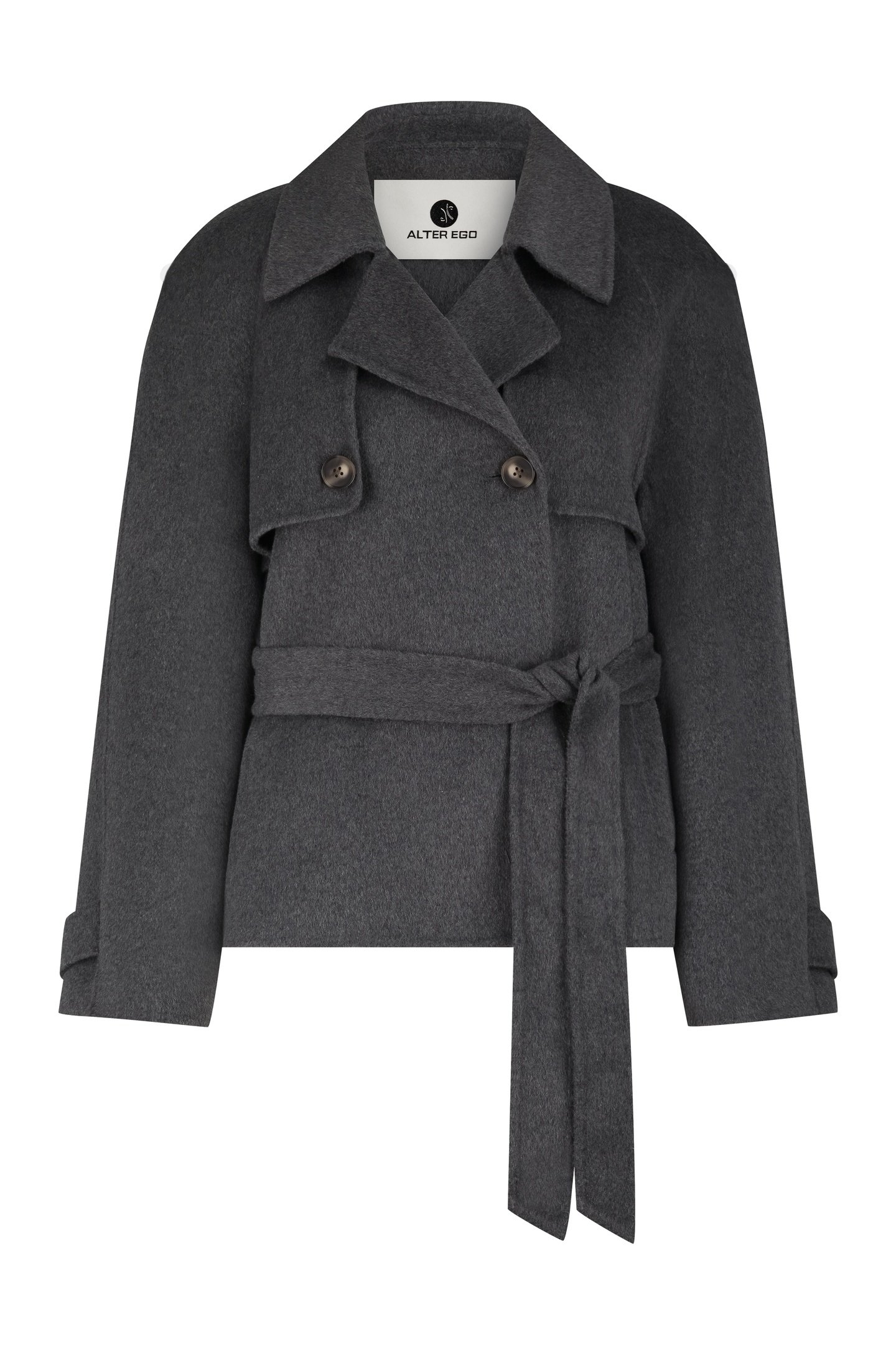 VESPER WOOL JACKET D. GREY MELANGE 4