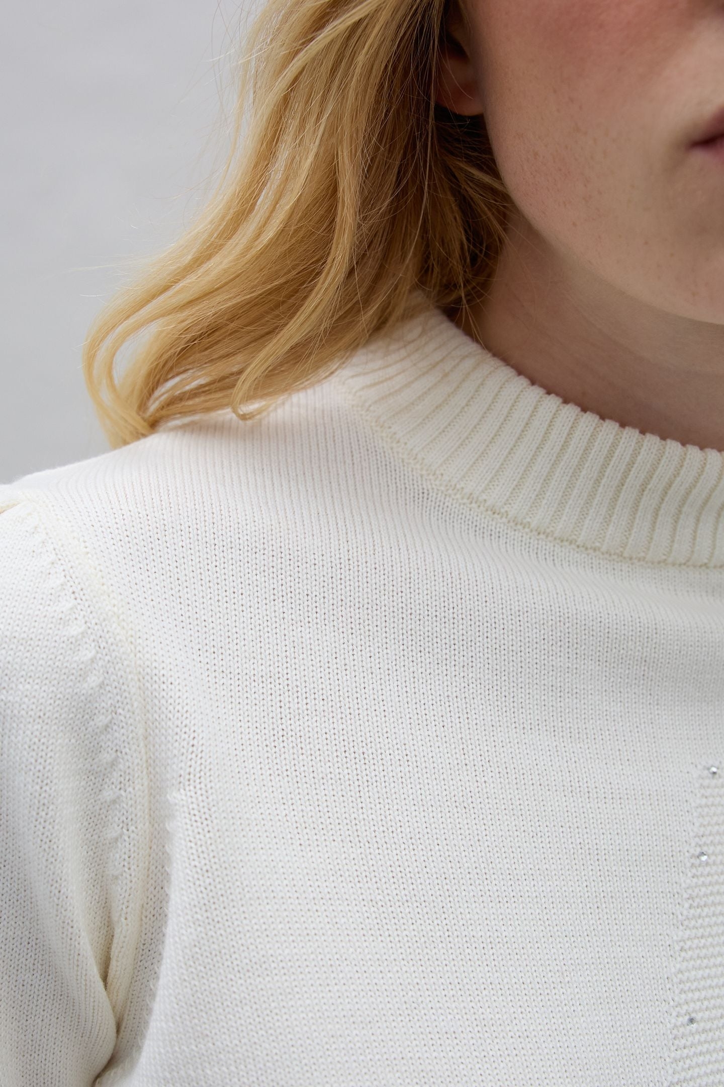 ECRU STAR KNIT SWEATER IKKS X DUVILLARD WOMAN 5