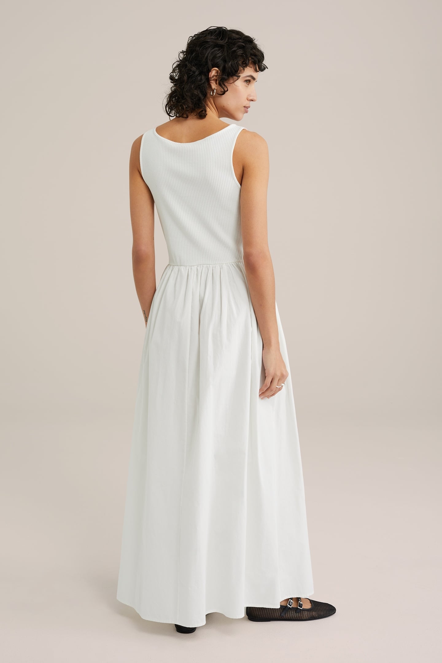 DRESS MID LENGTH WHITE 3