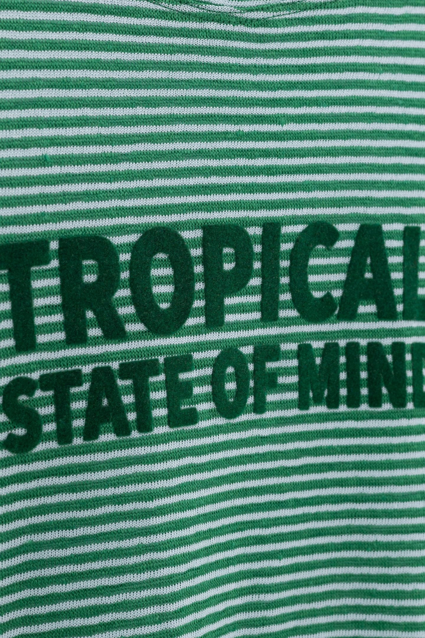 TEE-SHIRT SAILOR GREEN MESSAGE VELOUR 5