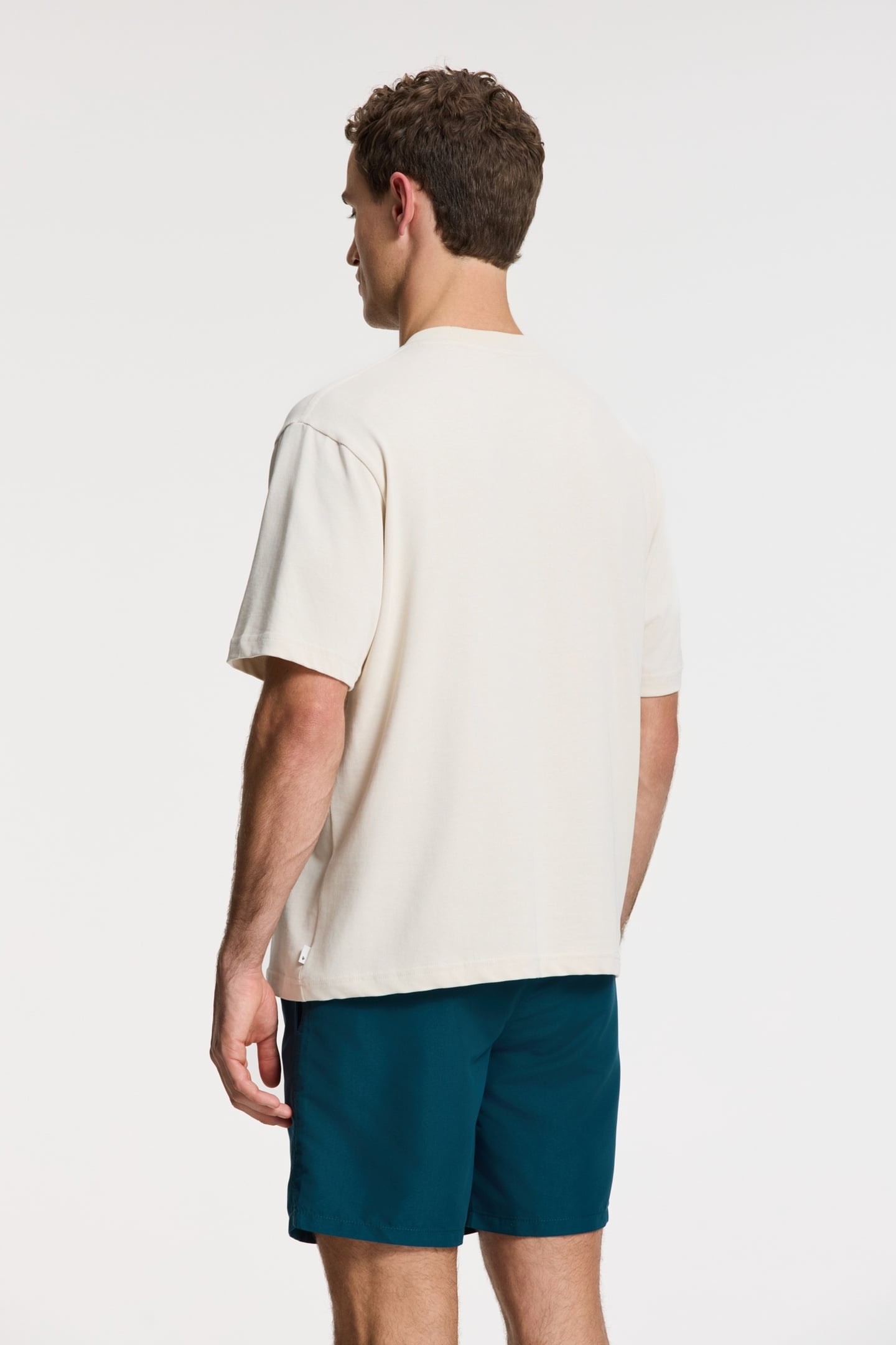 JAY OVERSIZED T-SHIRT FLOWER BLOCK BEIGE 4