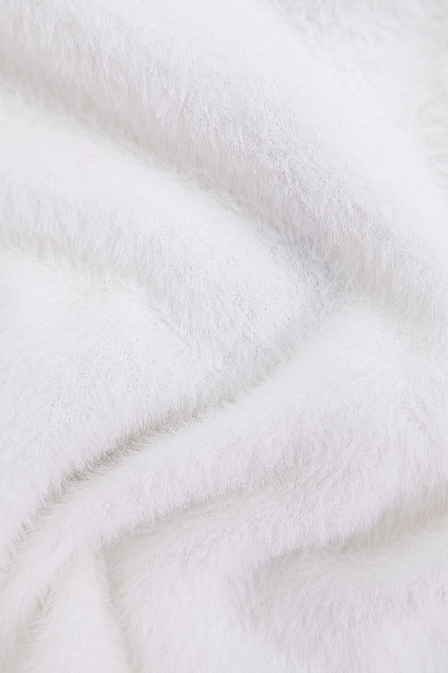 GIRL'S KNITTED HOODED SWEATSHIRT ECRU 7