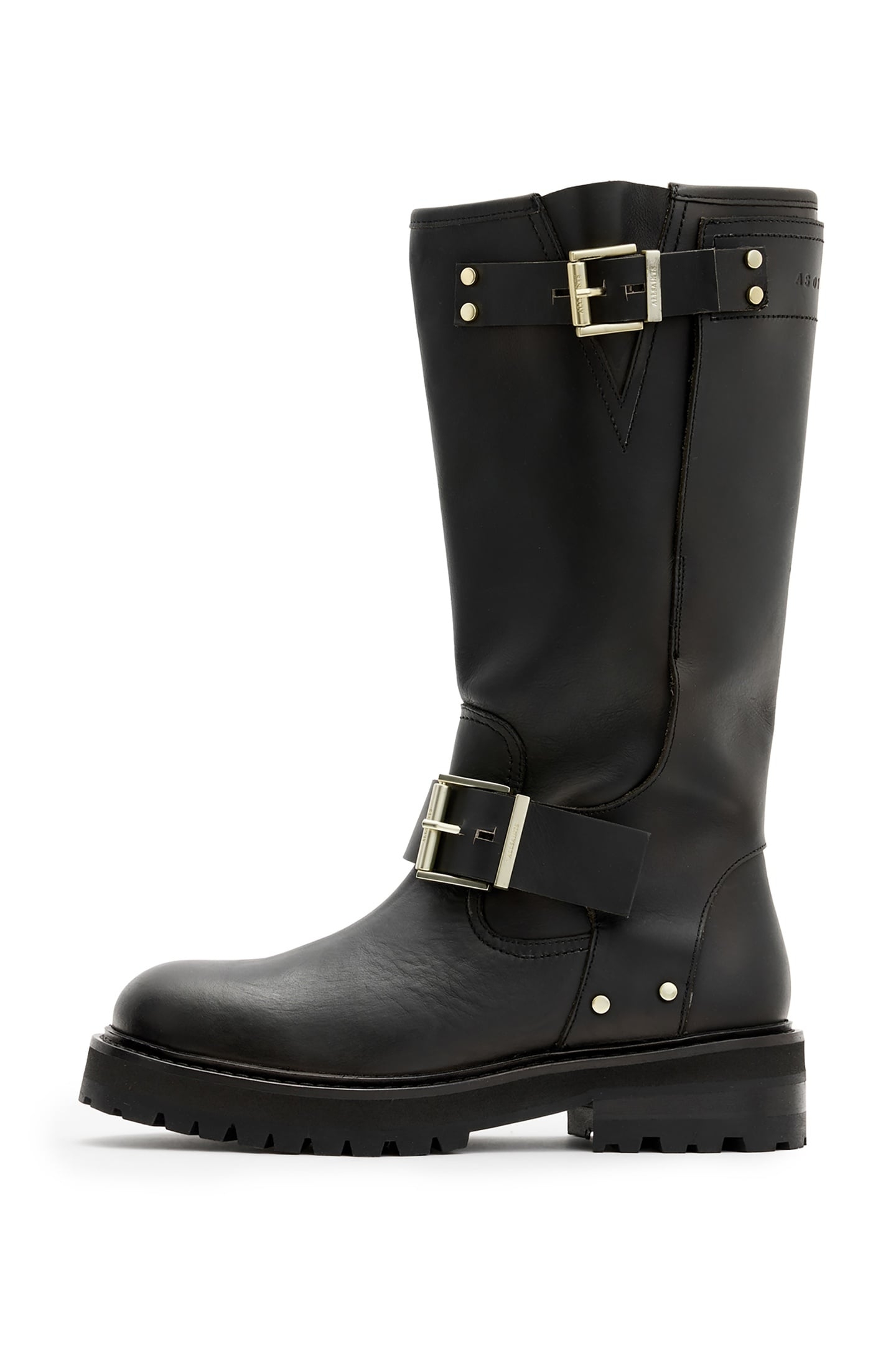 TAY BIKER BOOT BLACK/WARM BRASS 2