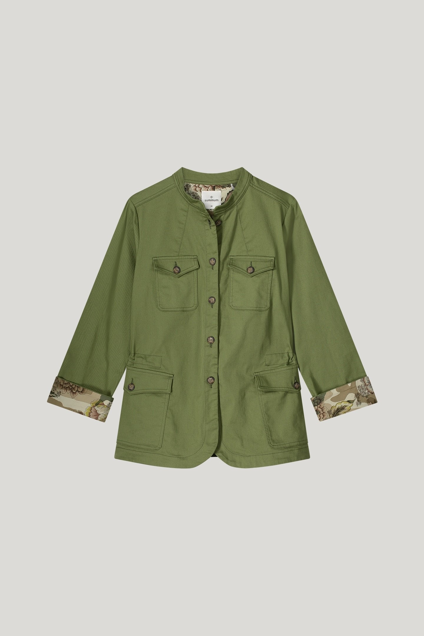 JACKET COTTON STRETCH COMBAT GREEN 4