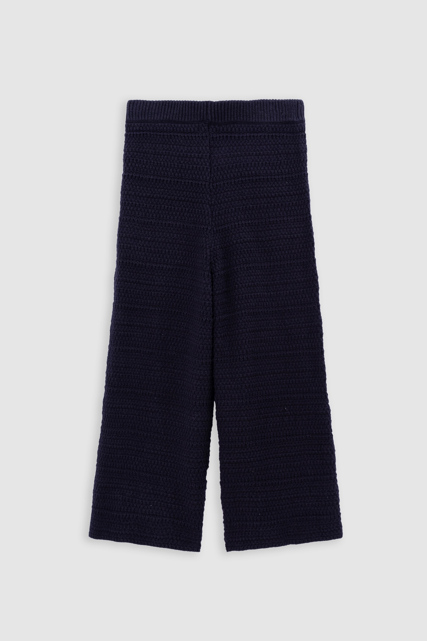NAVY KNITTED PANTS 2