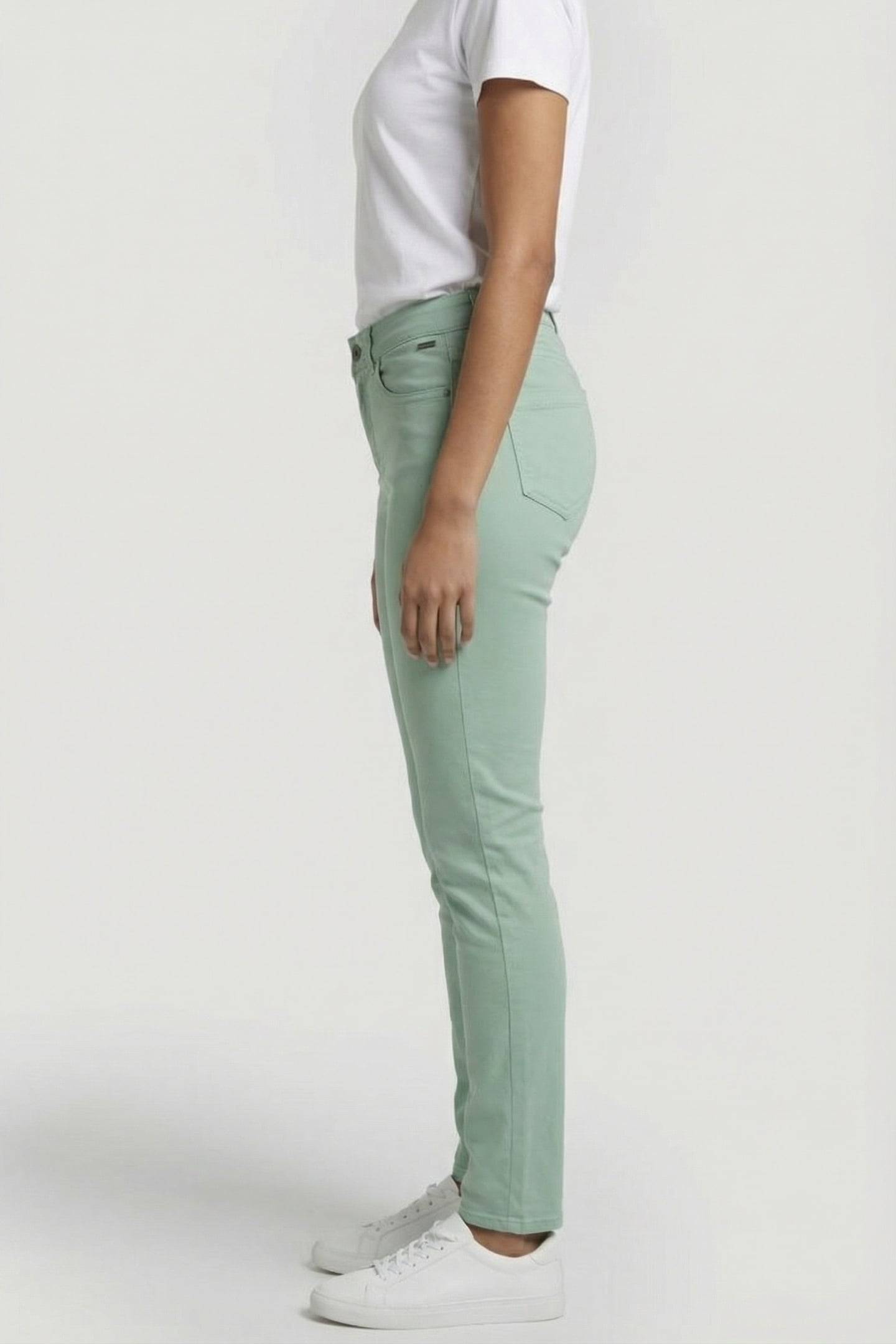 5 POCKET JEANS TINA IN GRANITE GREEN 3
