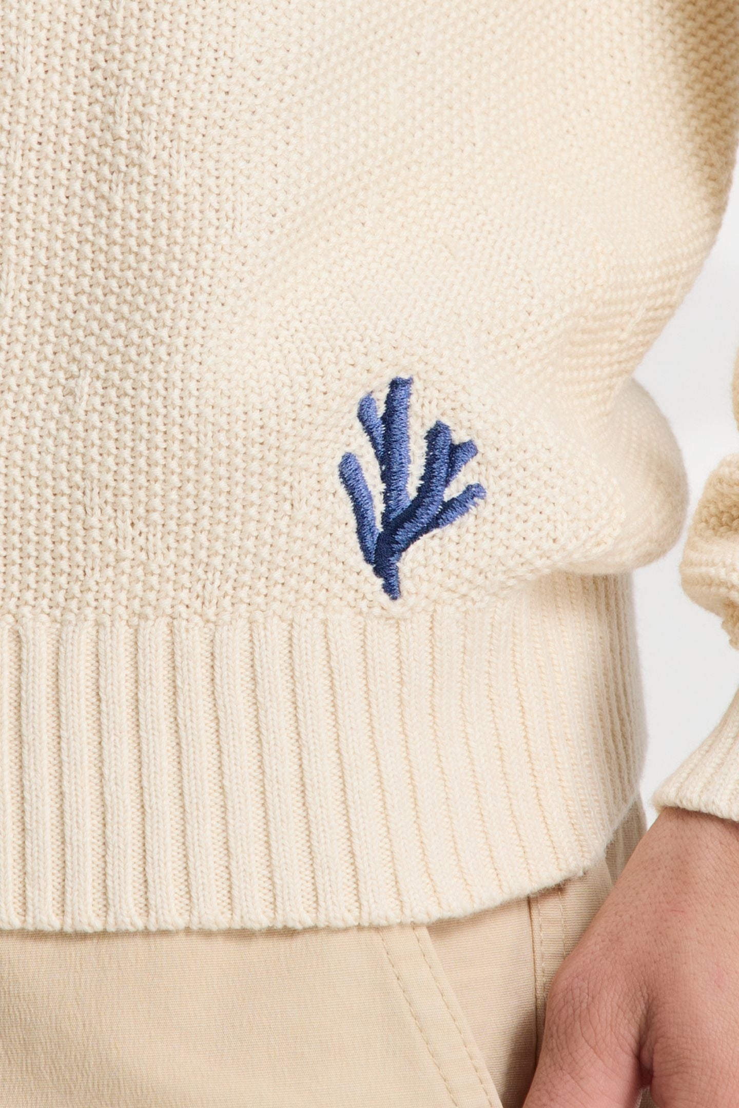 PALMER PULLOVER SOLID BEIGE 7