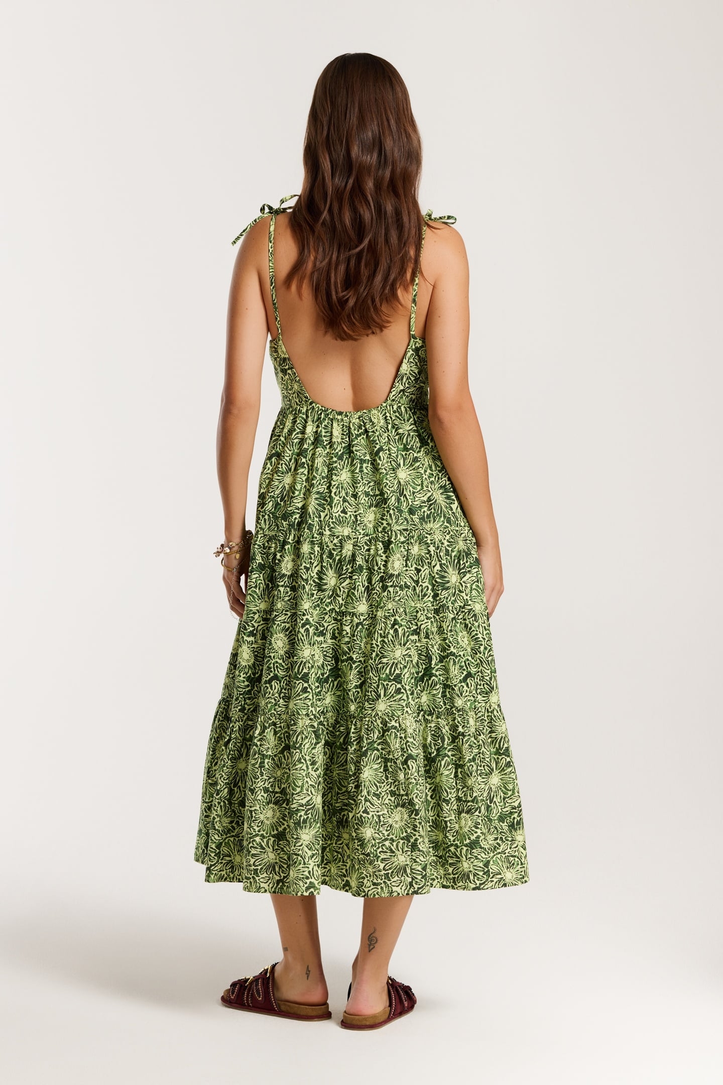 JOSIE DRESS DAISY BOUQUET GREEN DAISY BOUQUET 3