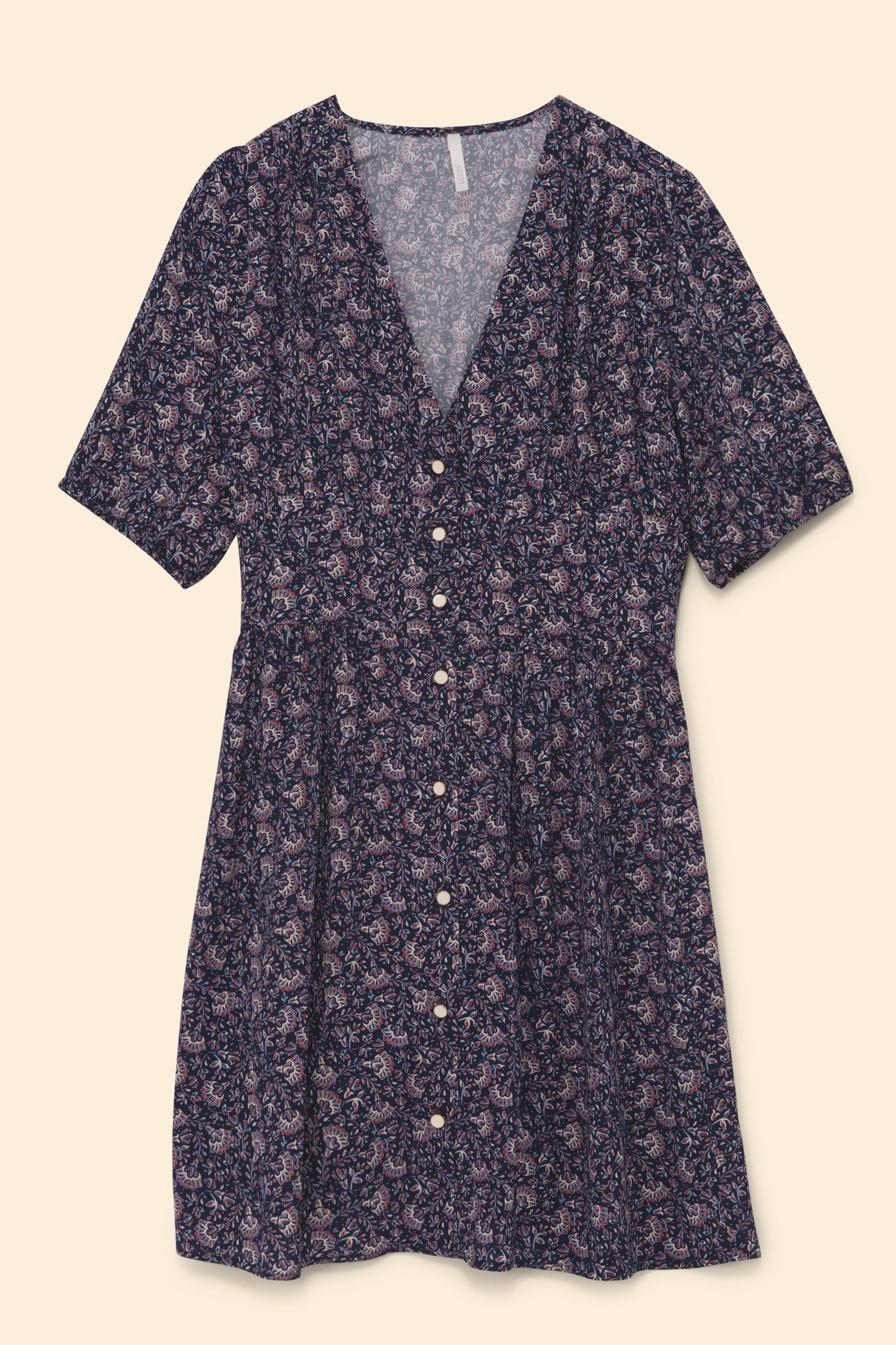 NAVY DRESS WITH ROCK FLORAL PRINT MARINE 5