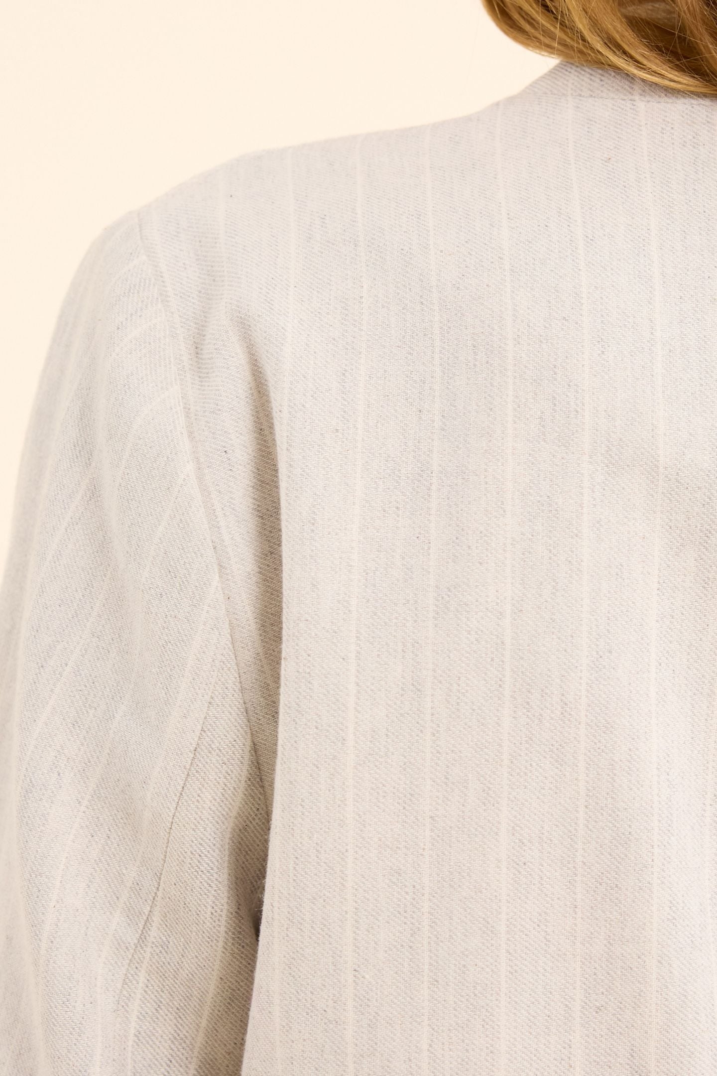 GREY SUIT JACKET WITH TENNIS STRIPES HEATHER GREY 7