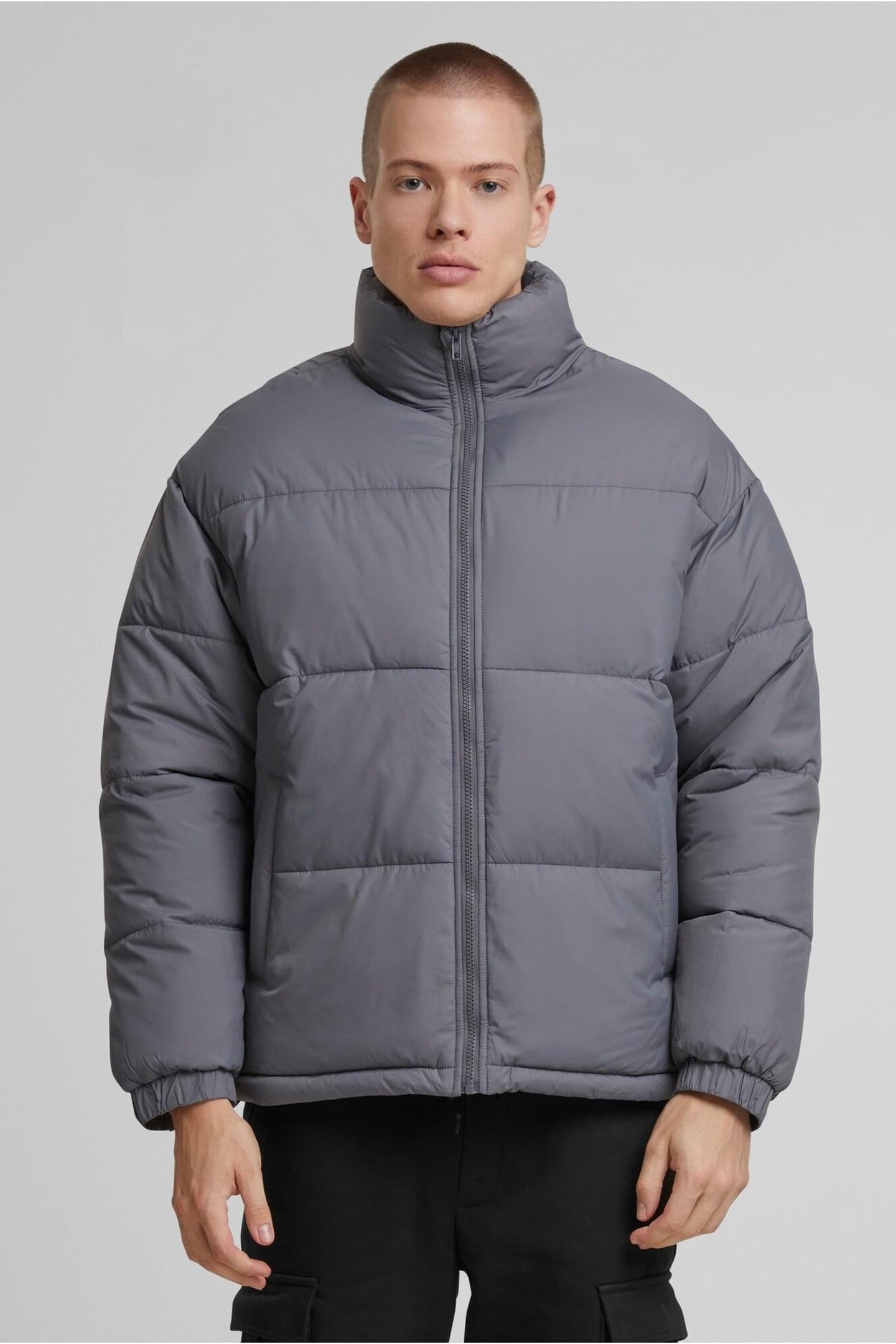 BASIC PUFFER JACKET CLOUDGREY 1