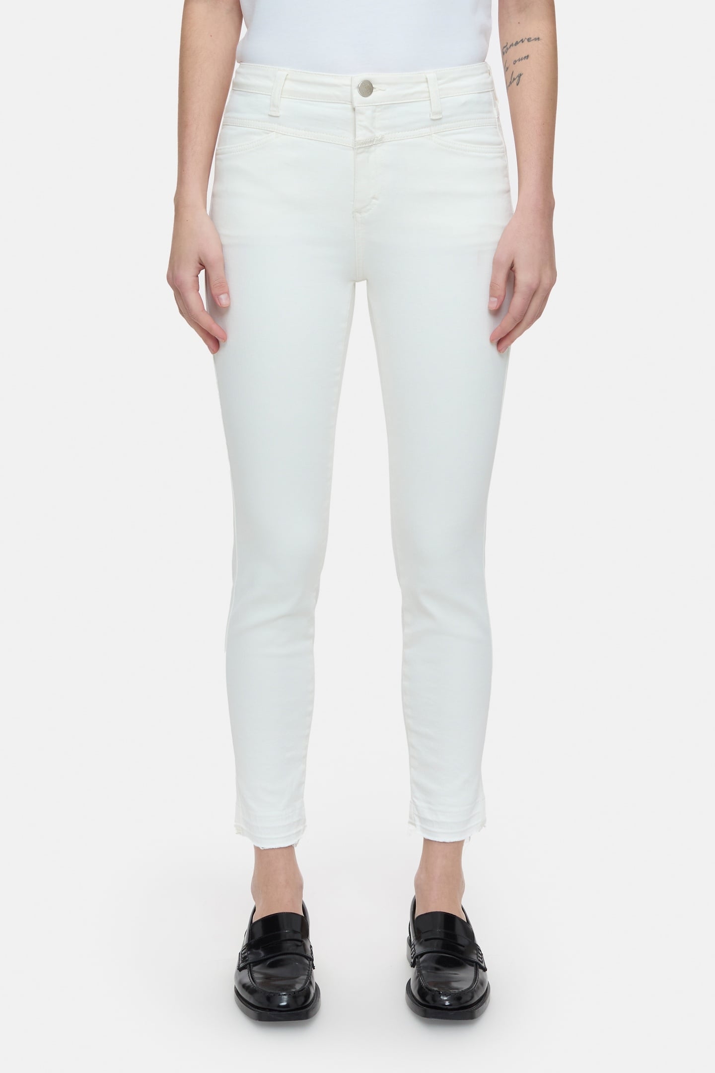 SKINNY PUSHER JEANS IVORY 2