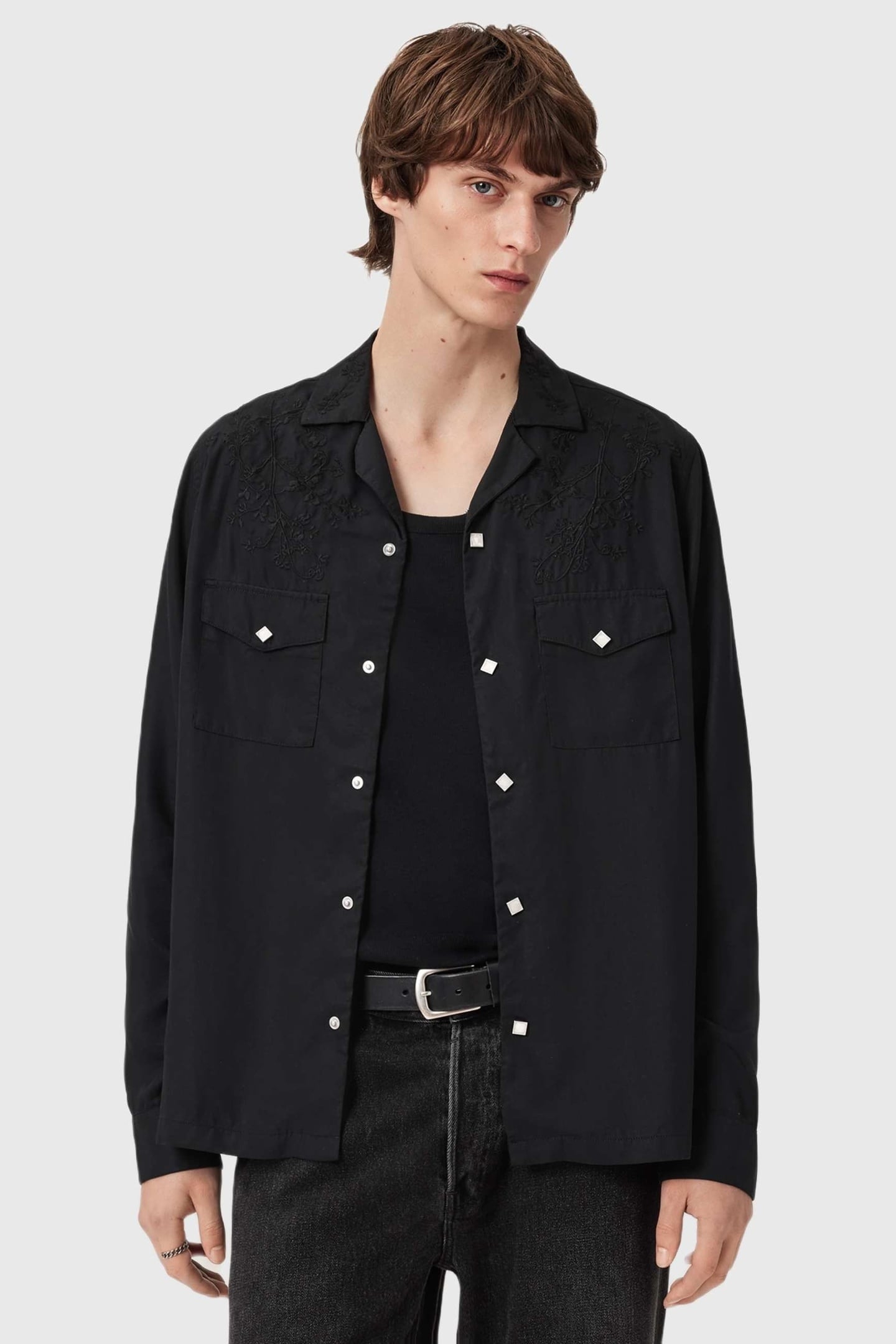 AKAN LS SHIRT FADED BLACK 1