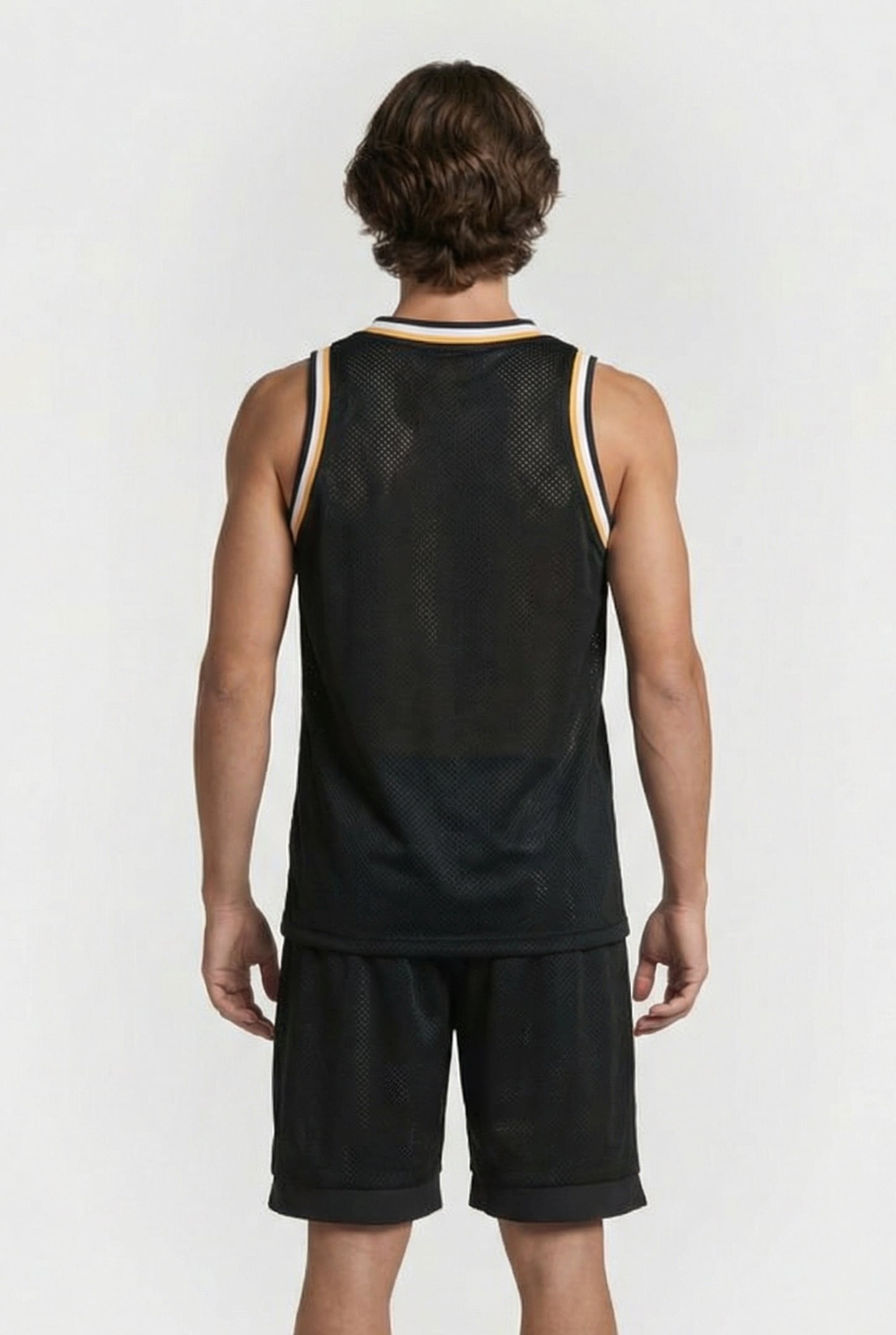 UNISEX ARENA 50TH TANK TOP MESH REVERSIBLE BLACK MULTI 4