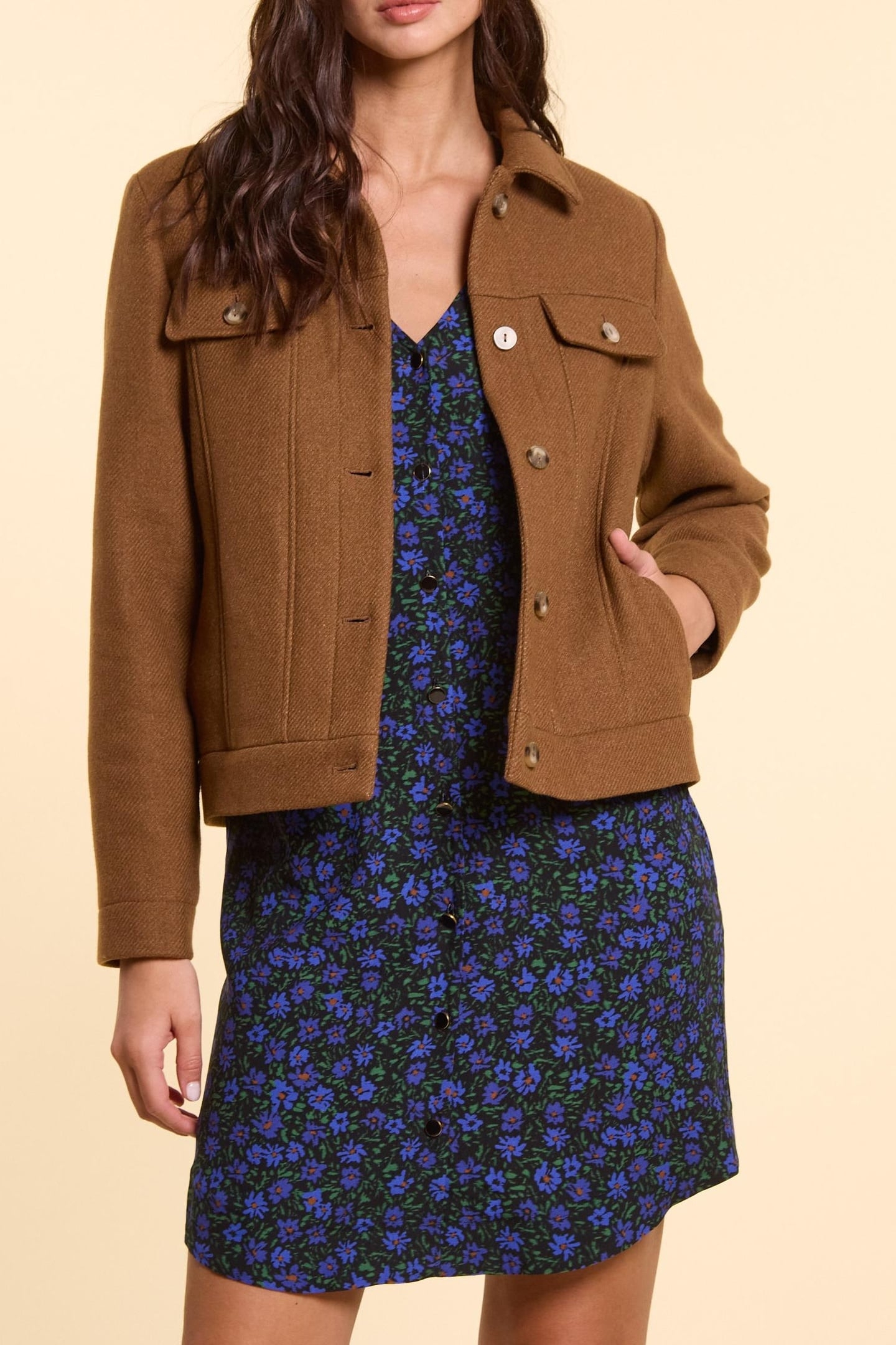 SHORT CAMEL FUR COAT CAMEL 1