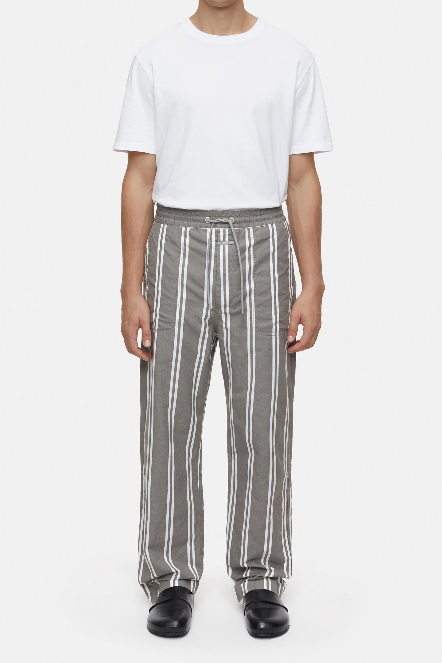 SAMSUN WIDE PANTS CHALK GREY 1