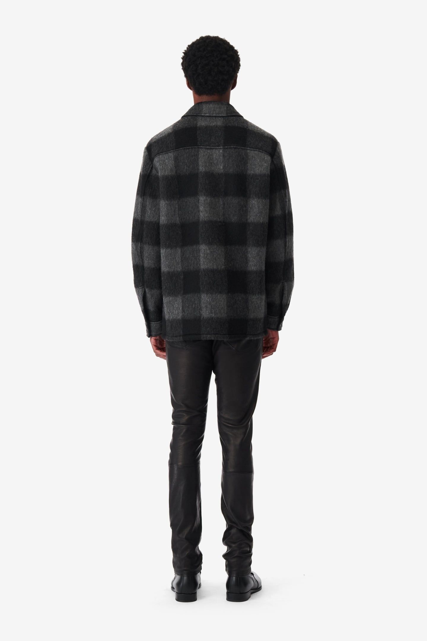 ILARIO OVERSHIRT BLACK/DARK GREY 3