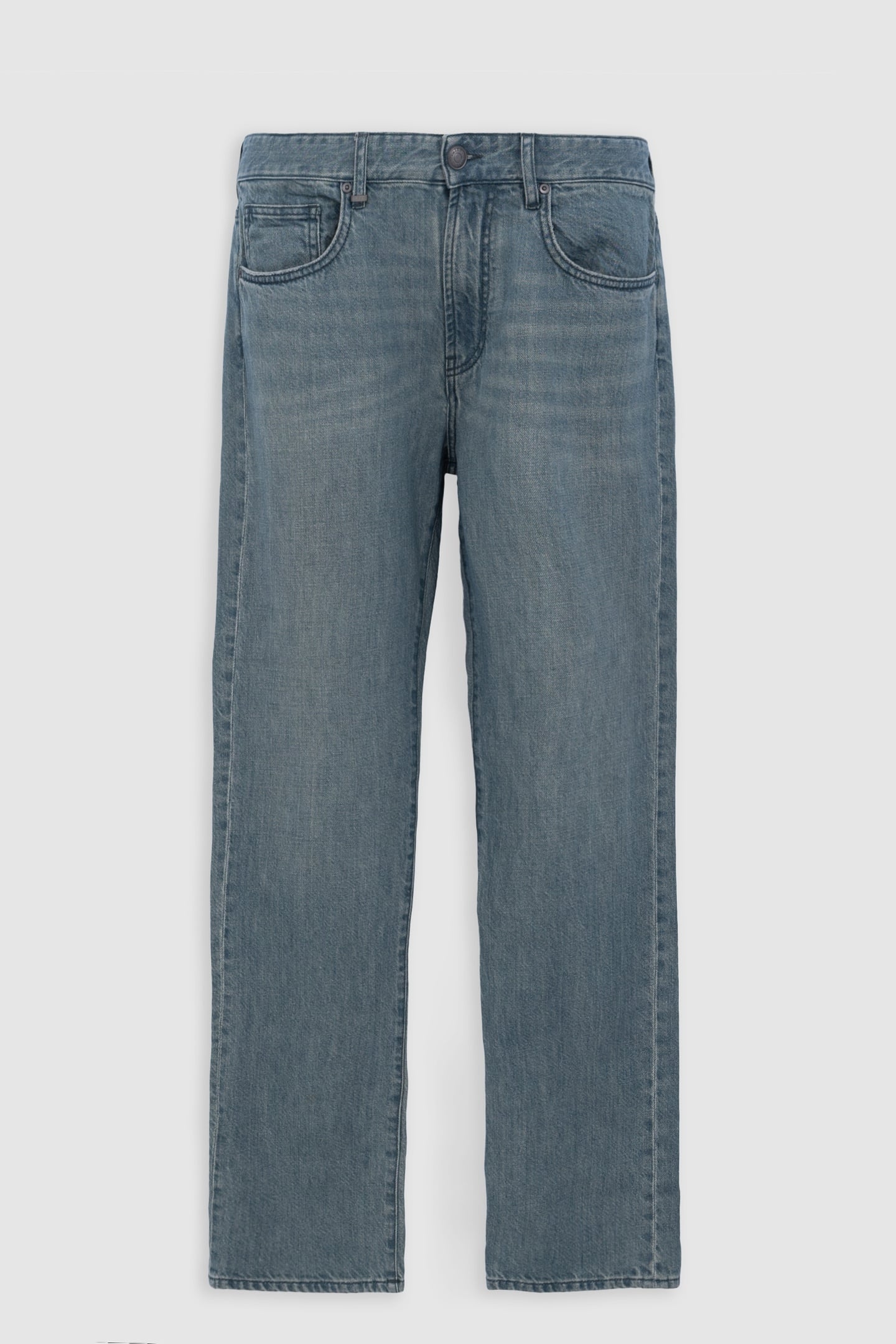 GREY BLUE SERGE STRAIGHT JEANS 5