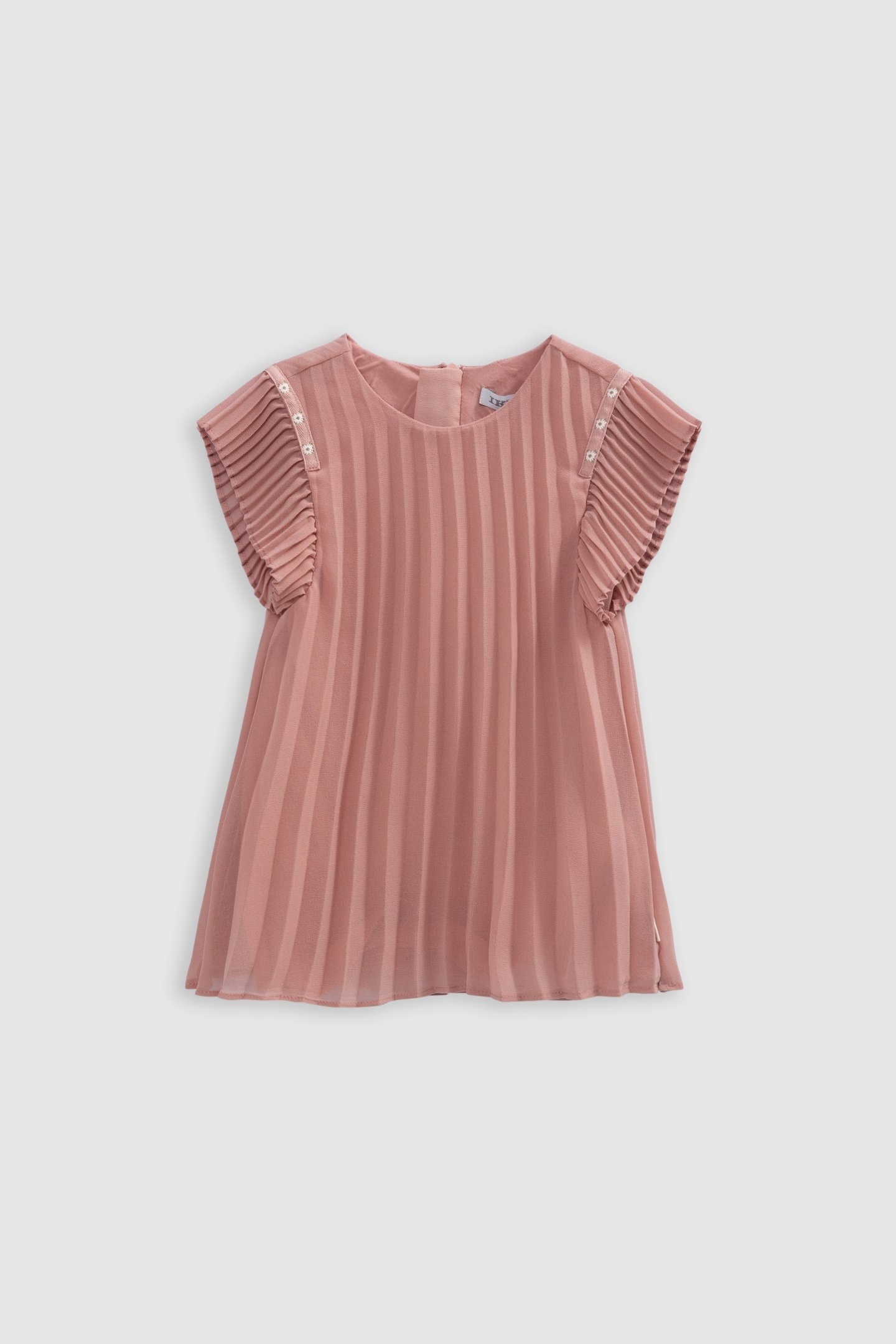 MEDIUM PINK PLEATED DRESS 1
