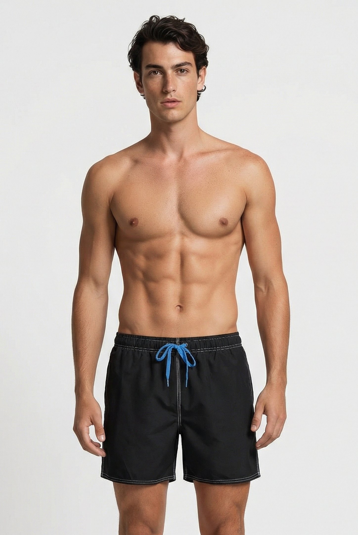 FUNDAMENTALS SOLID BOXER BLACK-WHITE 1