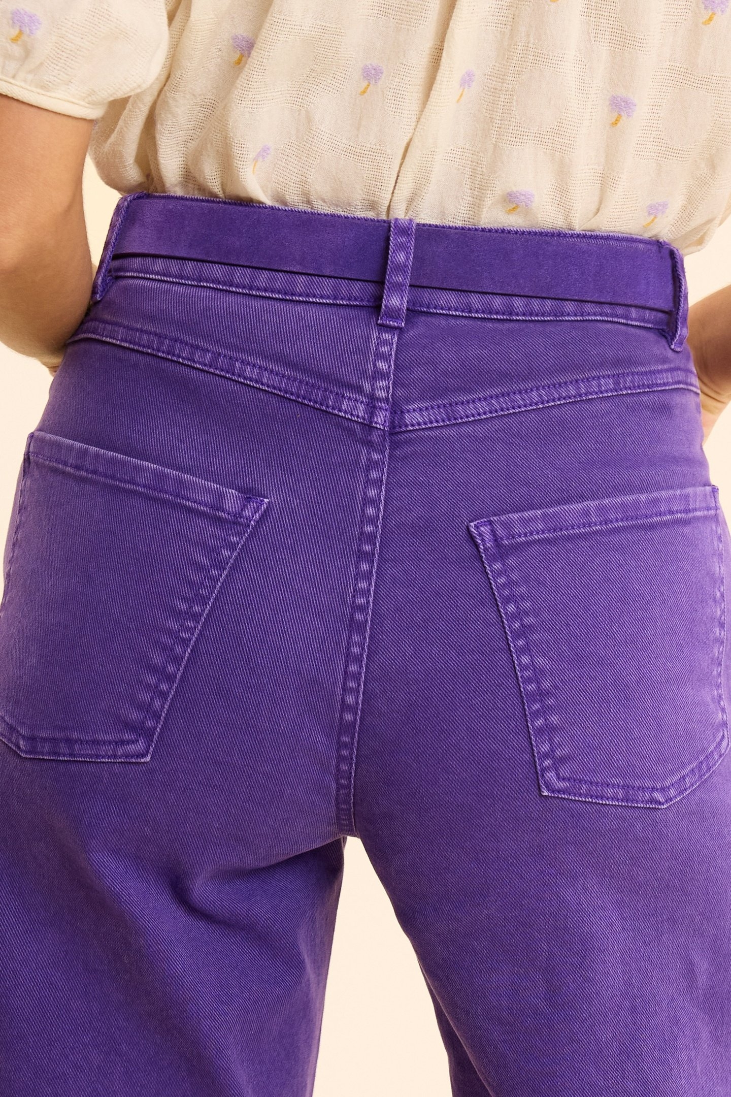 PURPLE WIDE-LEG JEANS ALICIA INK 4