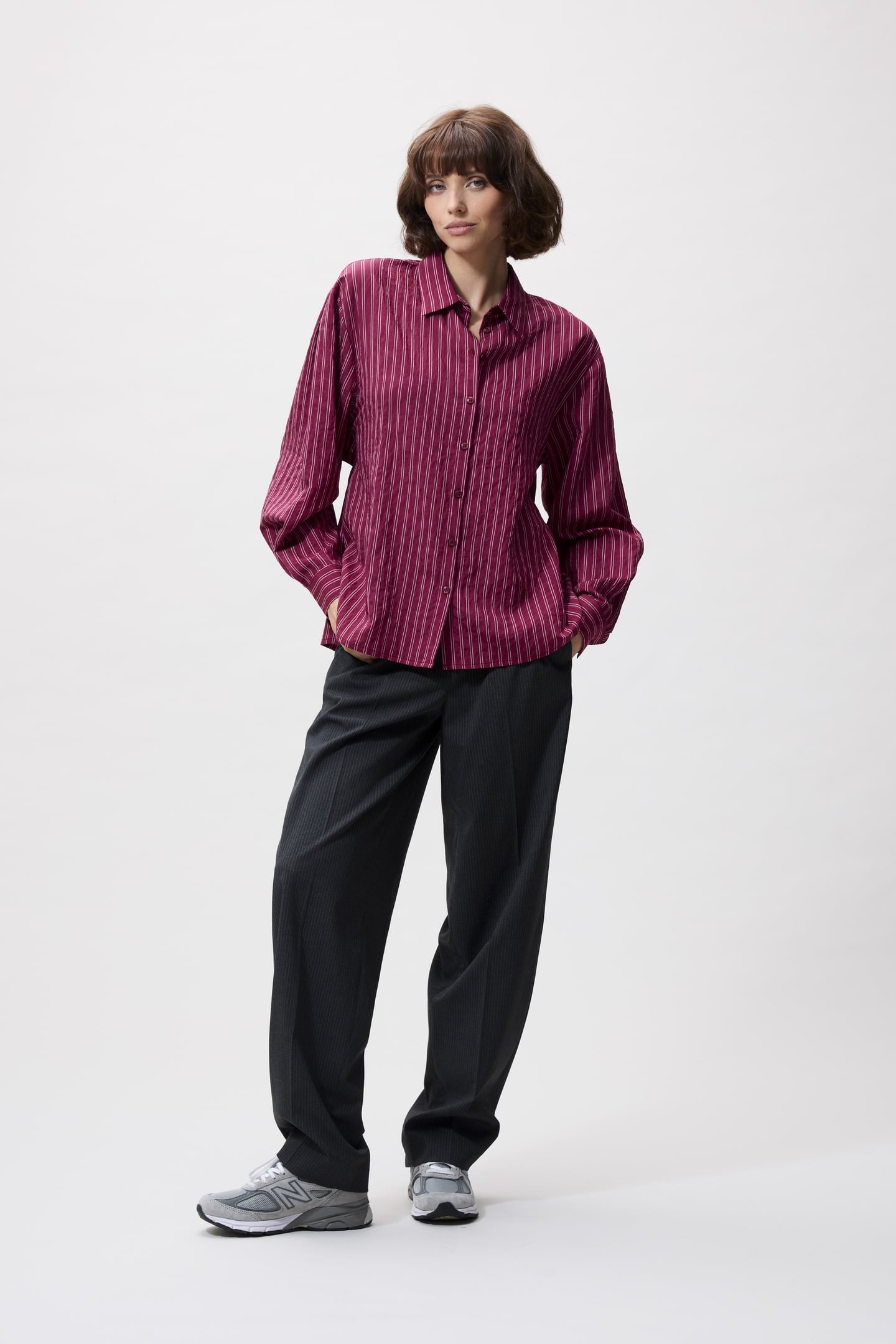 BLOUSE WITH OPEN BACK BERRY 1