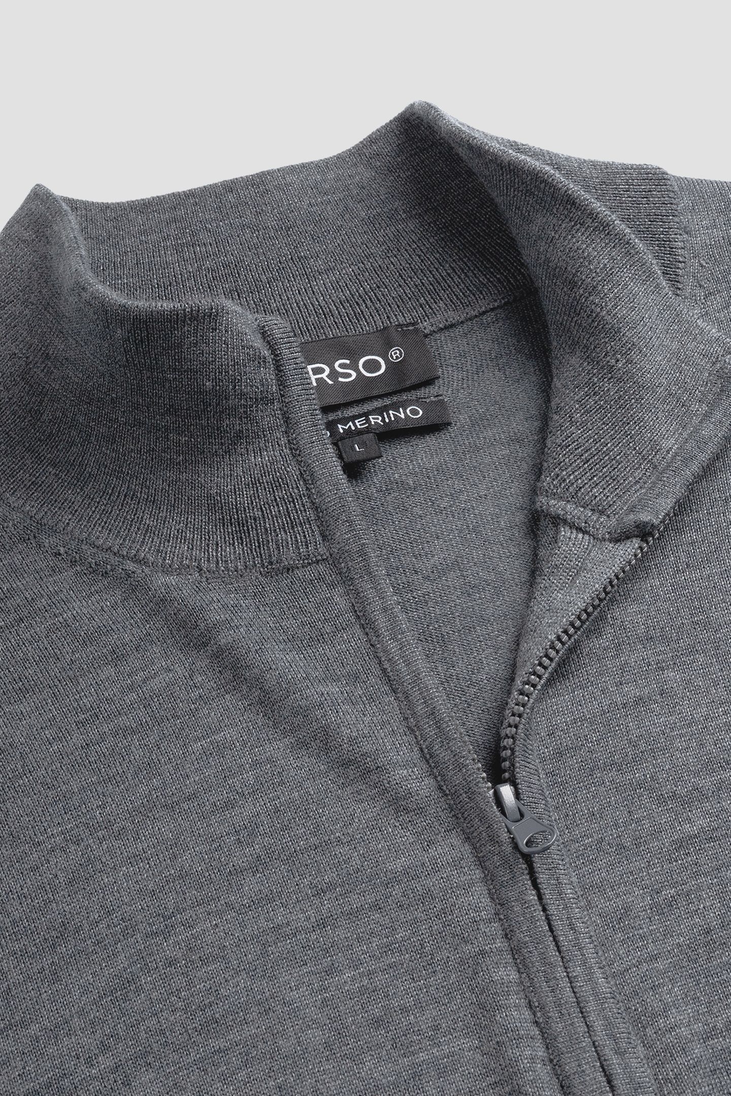 ZIP UP 100% MERINO STORM GREY 4