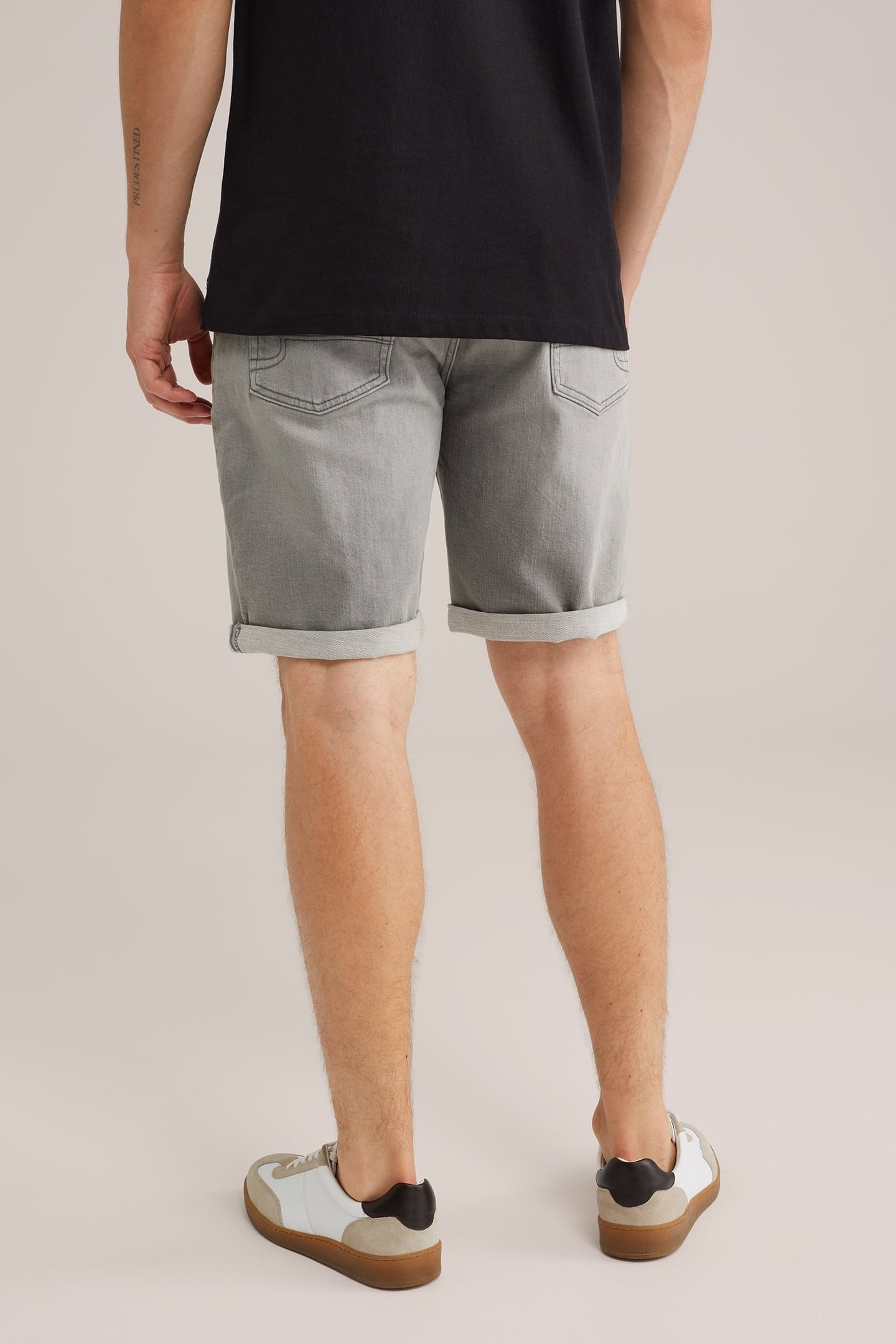 SHORT BLENDED LIGHT GREY 3