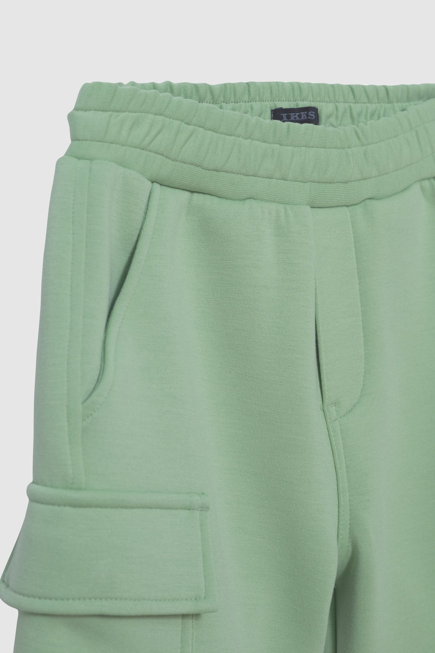 BATTLE GREEN BERMUDA SHORTS WITH PALM TREE MOTIF 4