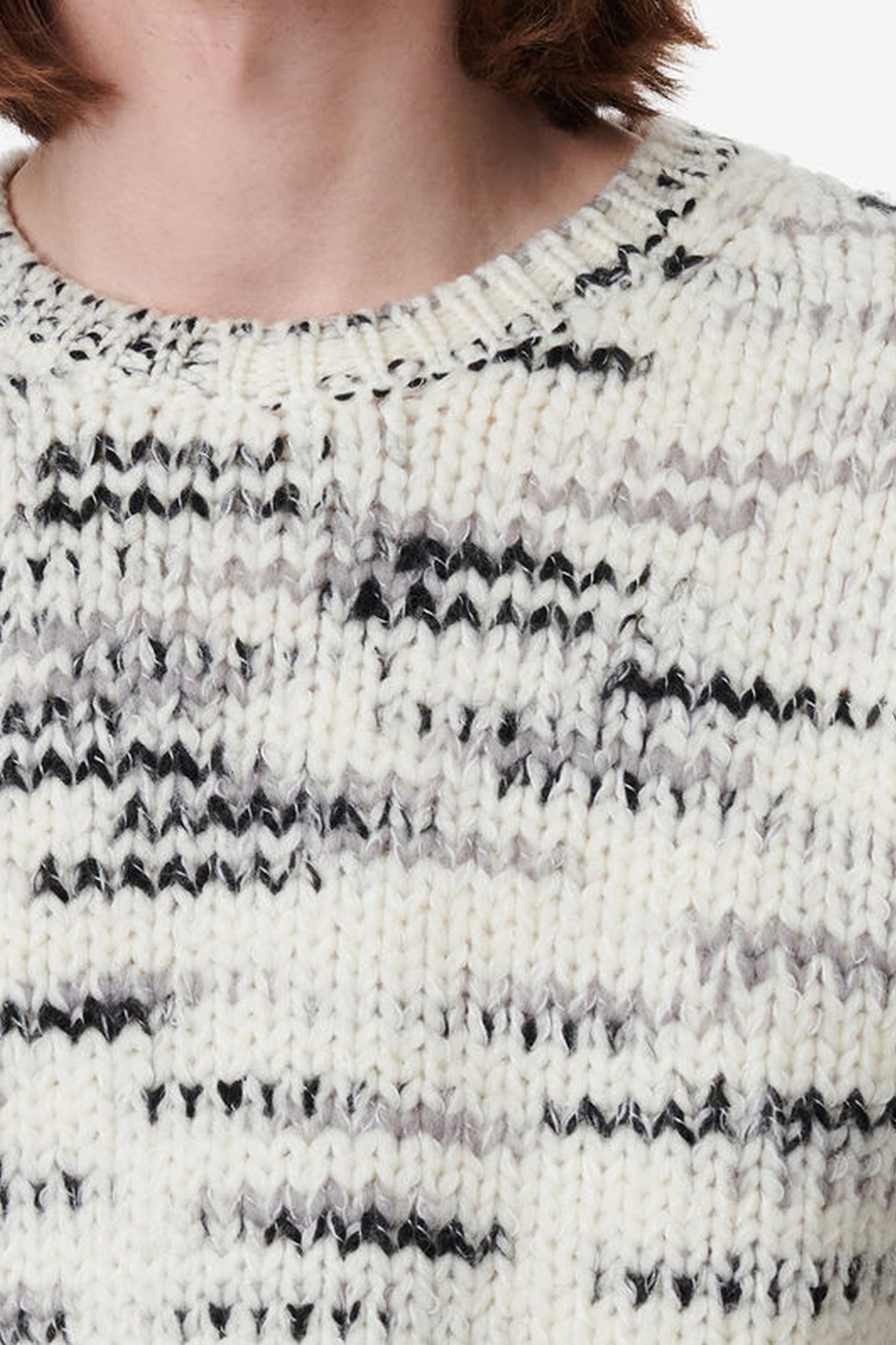 BAPO PULLOVER ECRU/BLACK 6