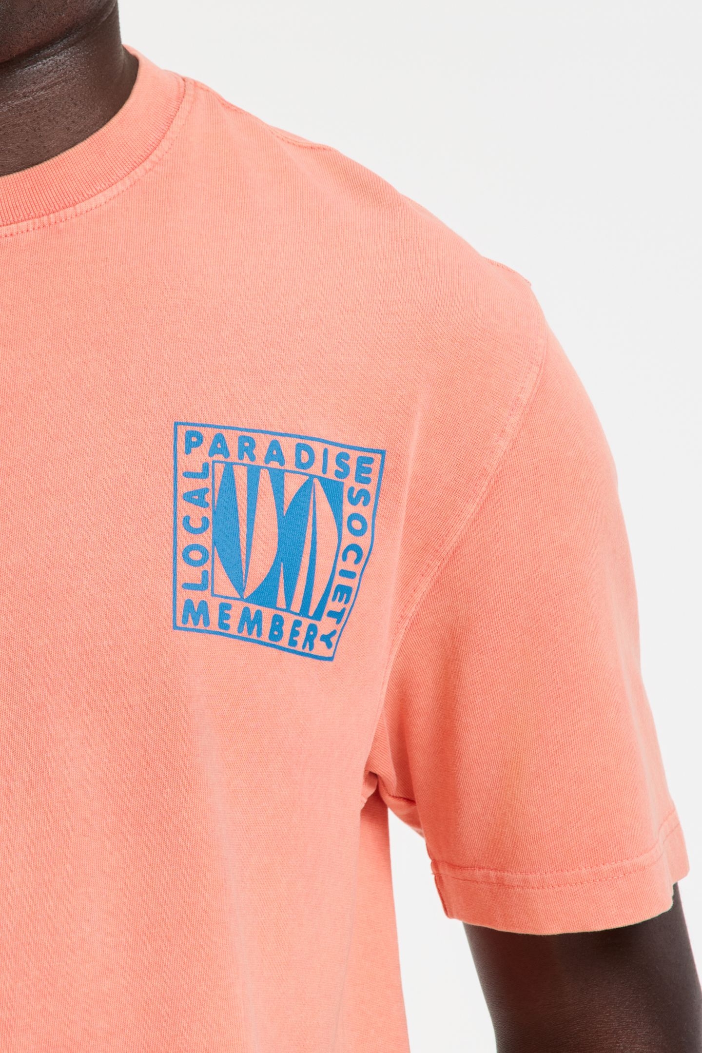 FINN RELAXED T-SHIRT PARADISE BLOCK ORANGE CORAL 8