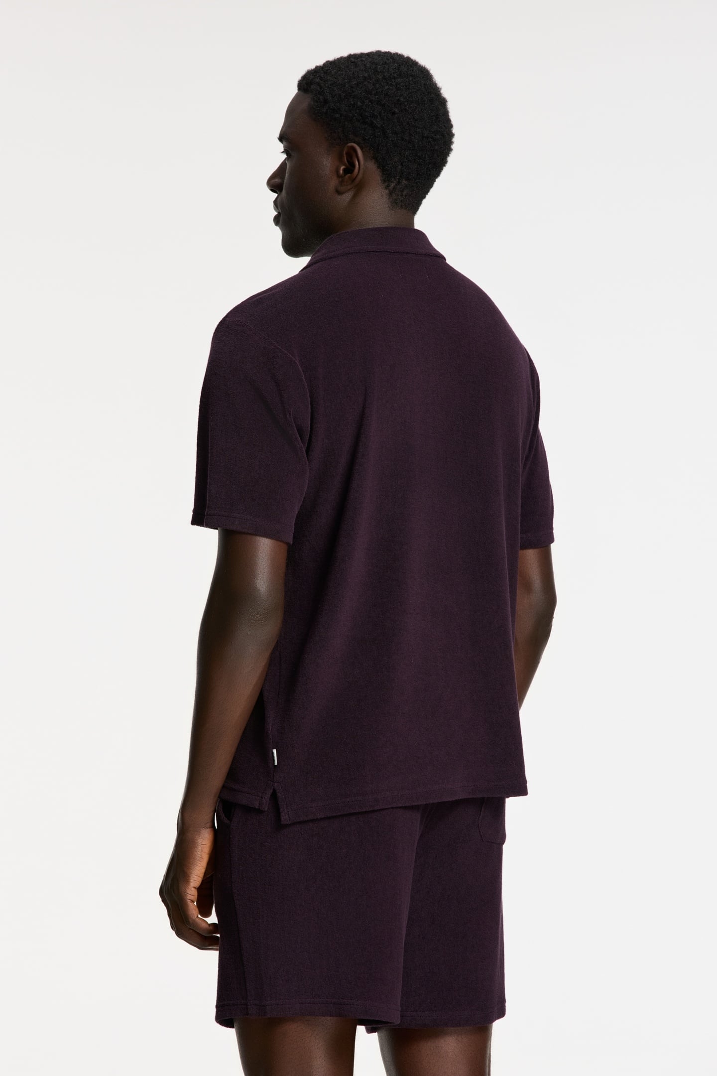 NICO TOWELING POLO SOLID PURPLE ROCK 5