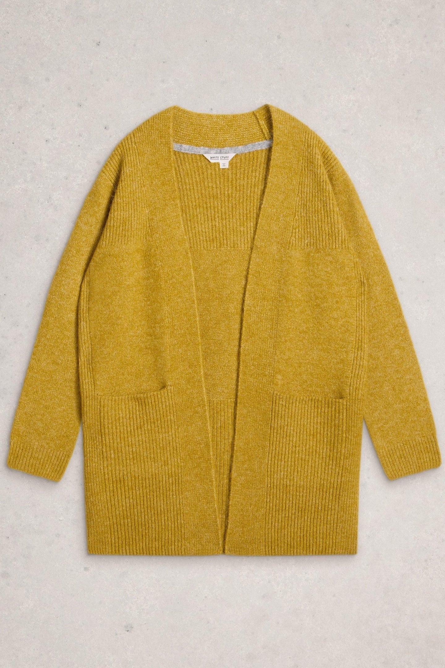 ERIN LONG LINE CARDI MID CHARTREUSE 3