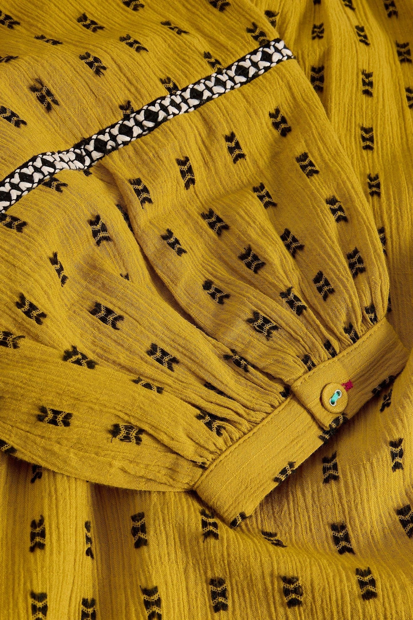 ORLA EMBROIDERED DRESS CHARTREUSE MULTI 5