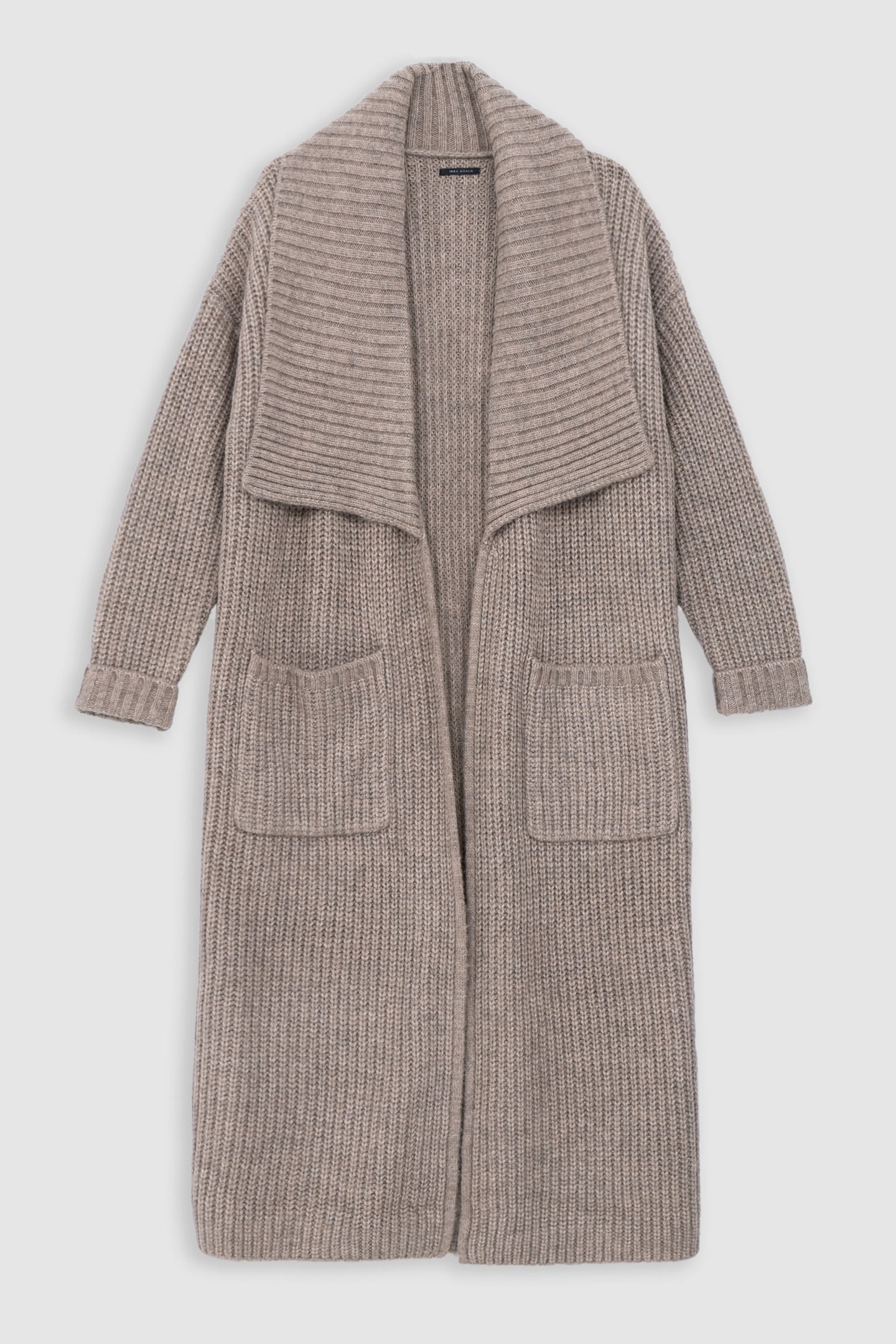 LONG BEIGE KNITTED CARDIGAN 6