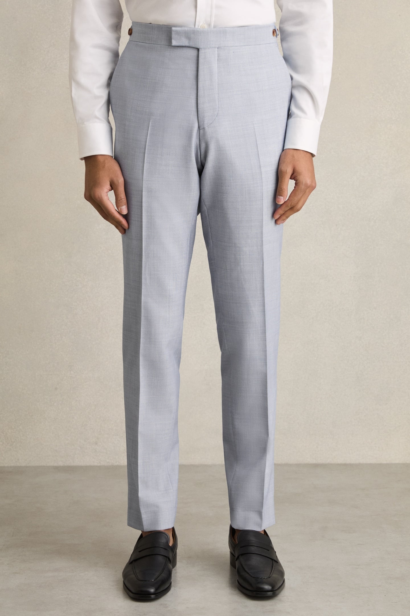 TEXTURED MIXER TROUSER SOFT BLUE 2