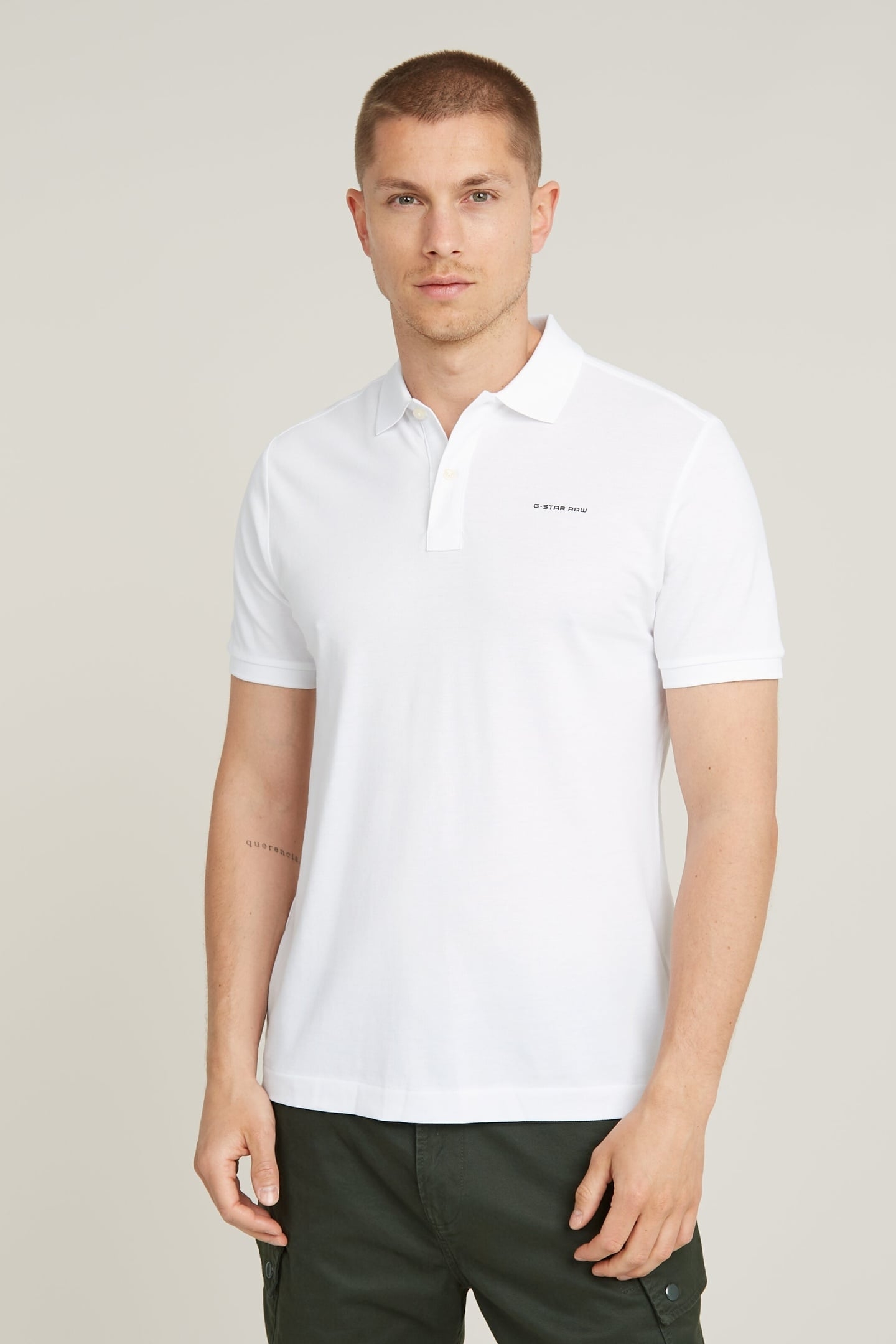 OLUV SLIM POLO S\S WHITE 2