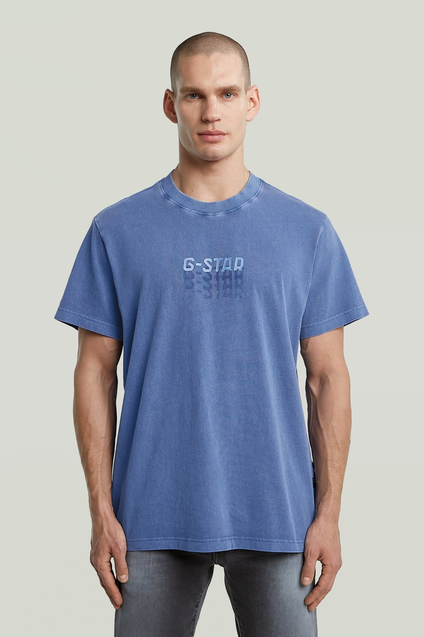 MULTI LOGO OVERDYED LOOSE R T DUTCH BLUE GD 2