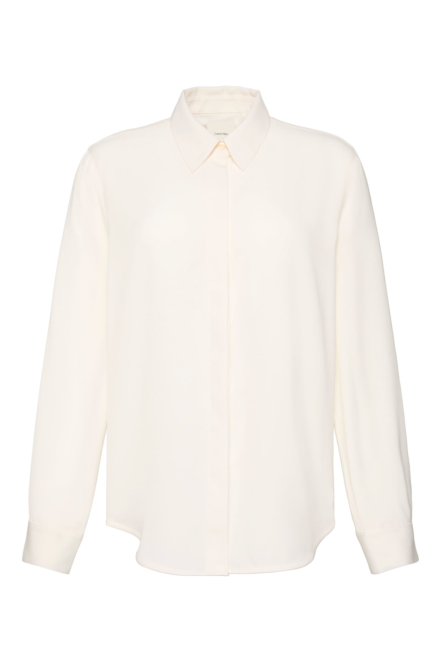 CREPE CLASSIC SHIRT WHITE GREIGE 5