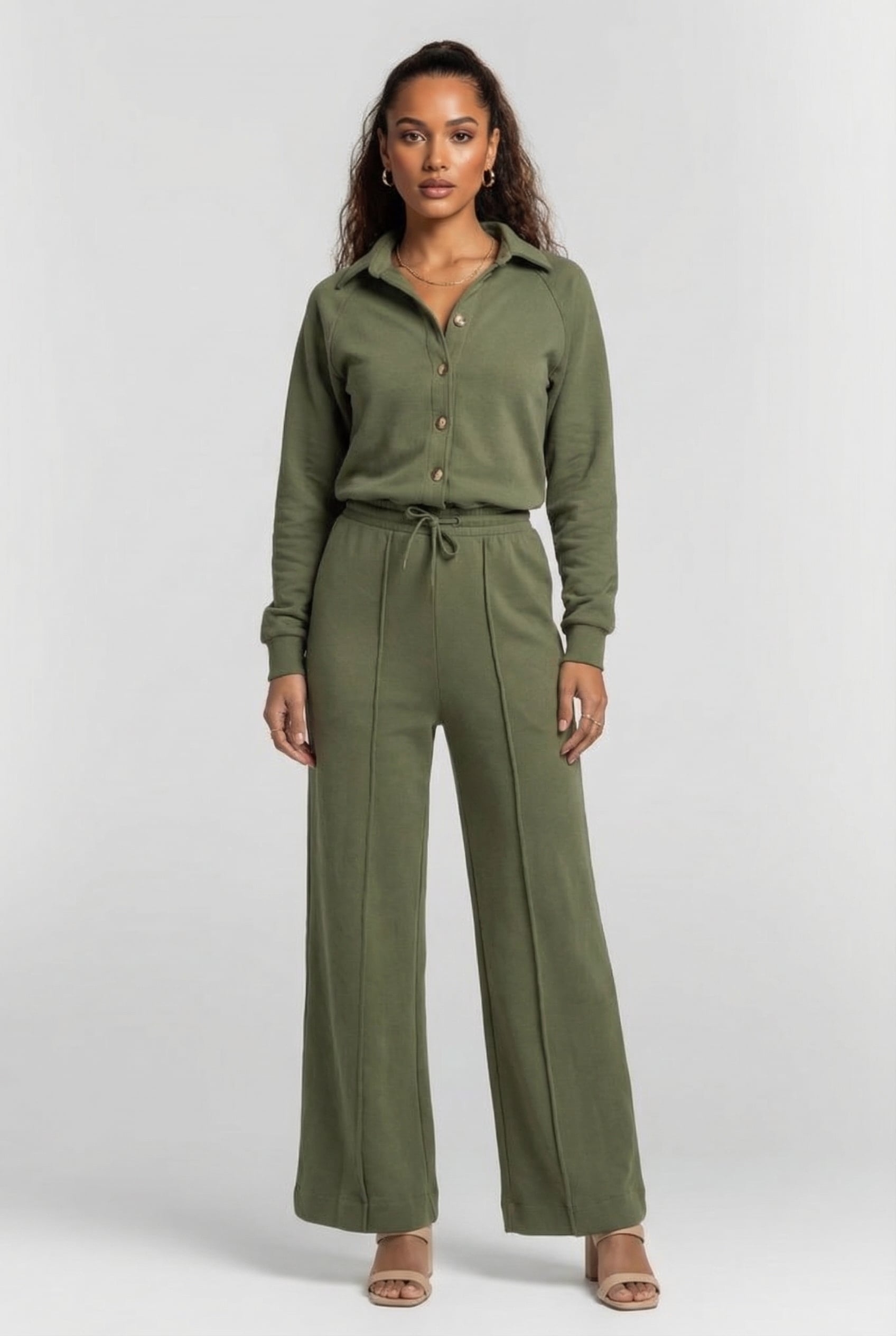 EMILA JUMPSUIT FOREST ARMY 1