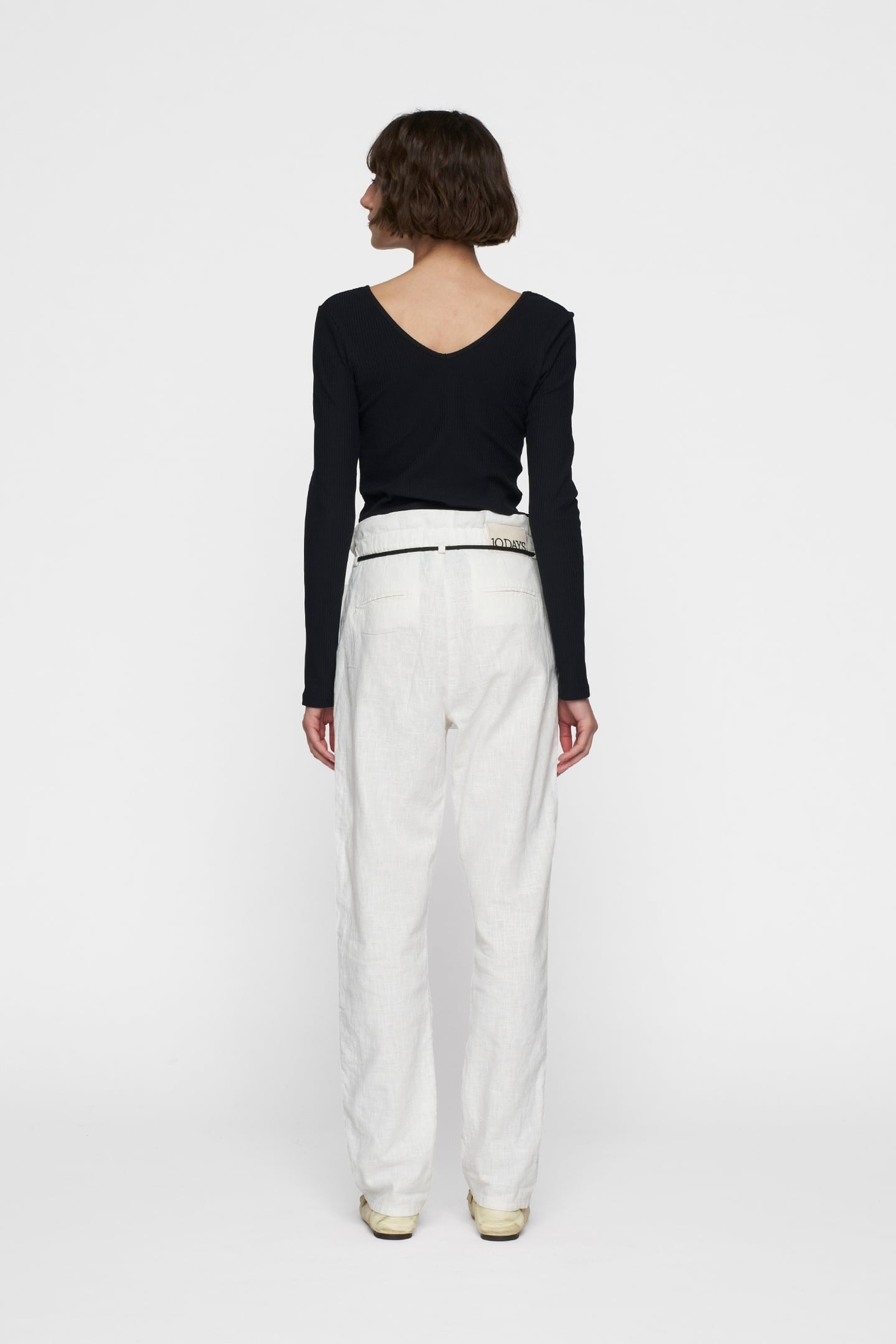 PAPERBAG PANTS ECRU 4