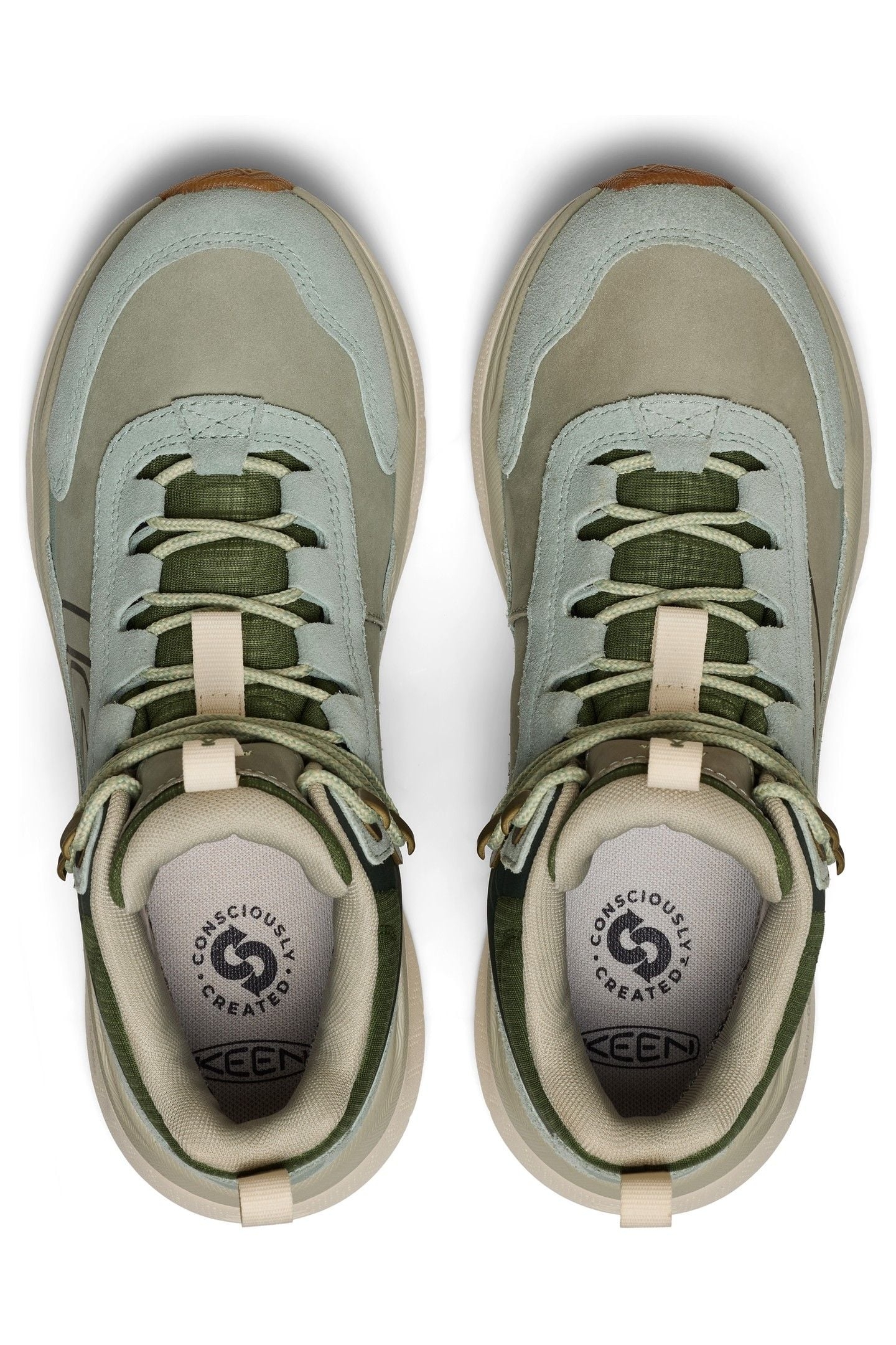 LEIKI LEATHER MID WP ICEBERG GREEN/BRONZE GREEN 4