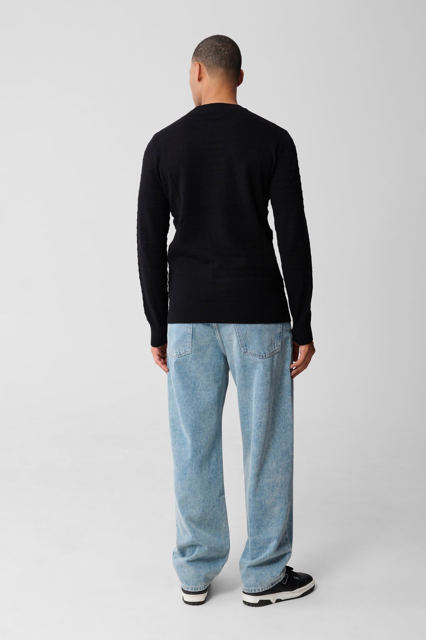 MA-SBFENCING BLOCK KNIT BLACK 3