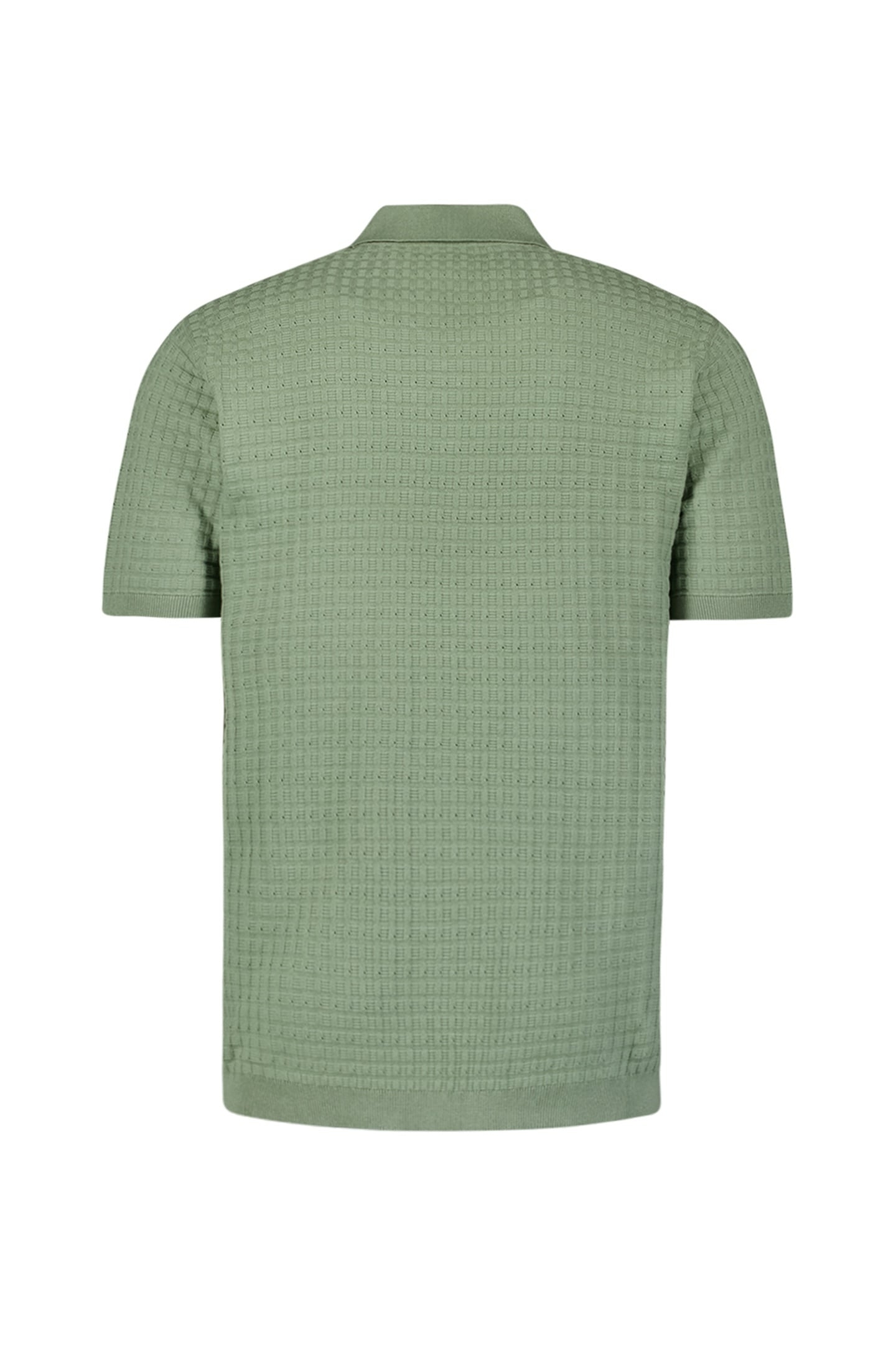 PULLOVER SHORT SLEEVE POLO V SOLID JACQUARD GREEN 6