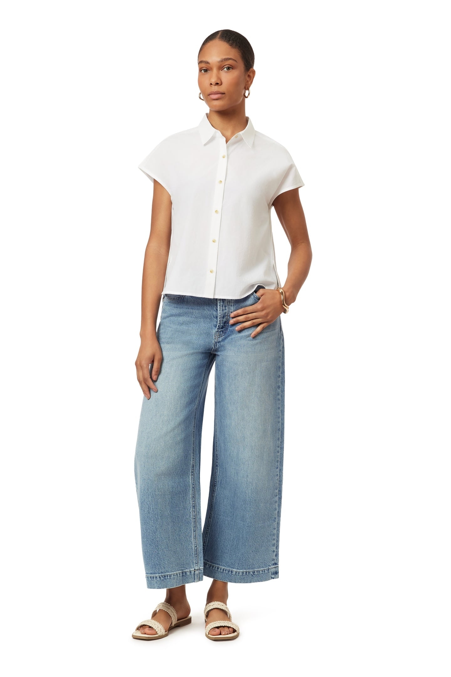 DOLMAN SLEEVE SHIRT BRILLIANT WHITE 1