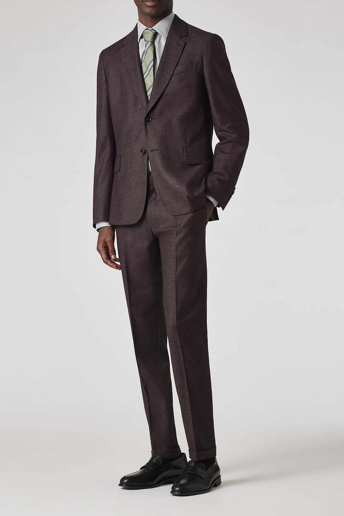 TIE BLOCK STRIPE MILITARY GREEN 5