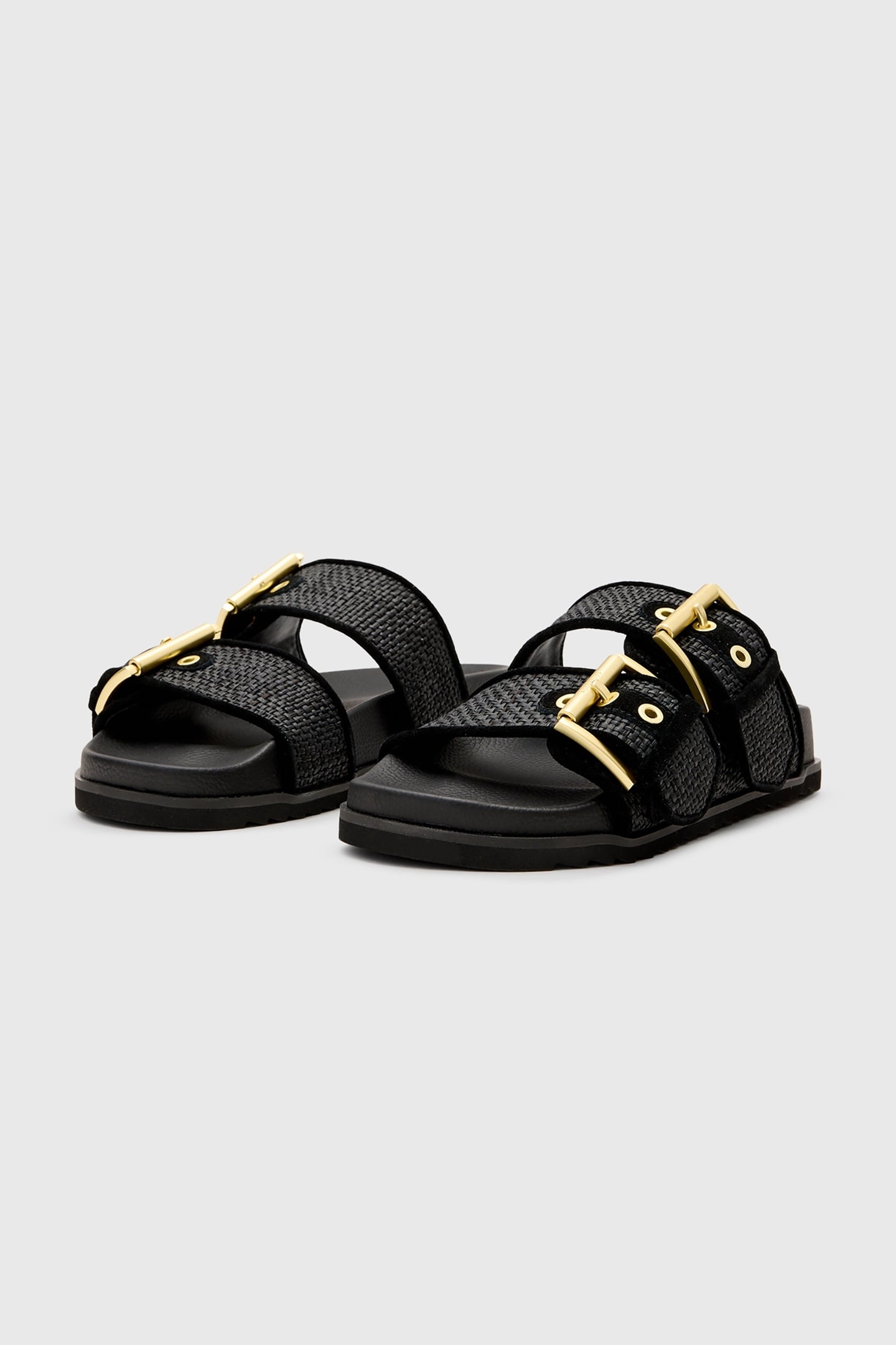 SIAN RAFFIA SANDAL BLACK 3