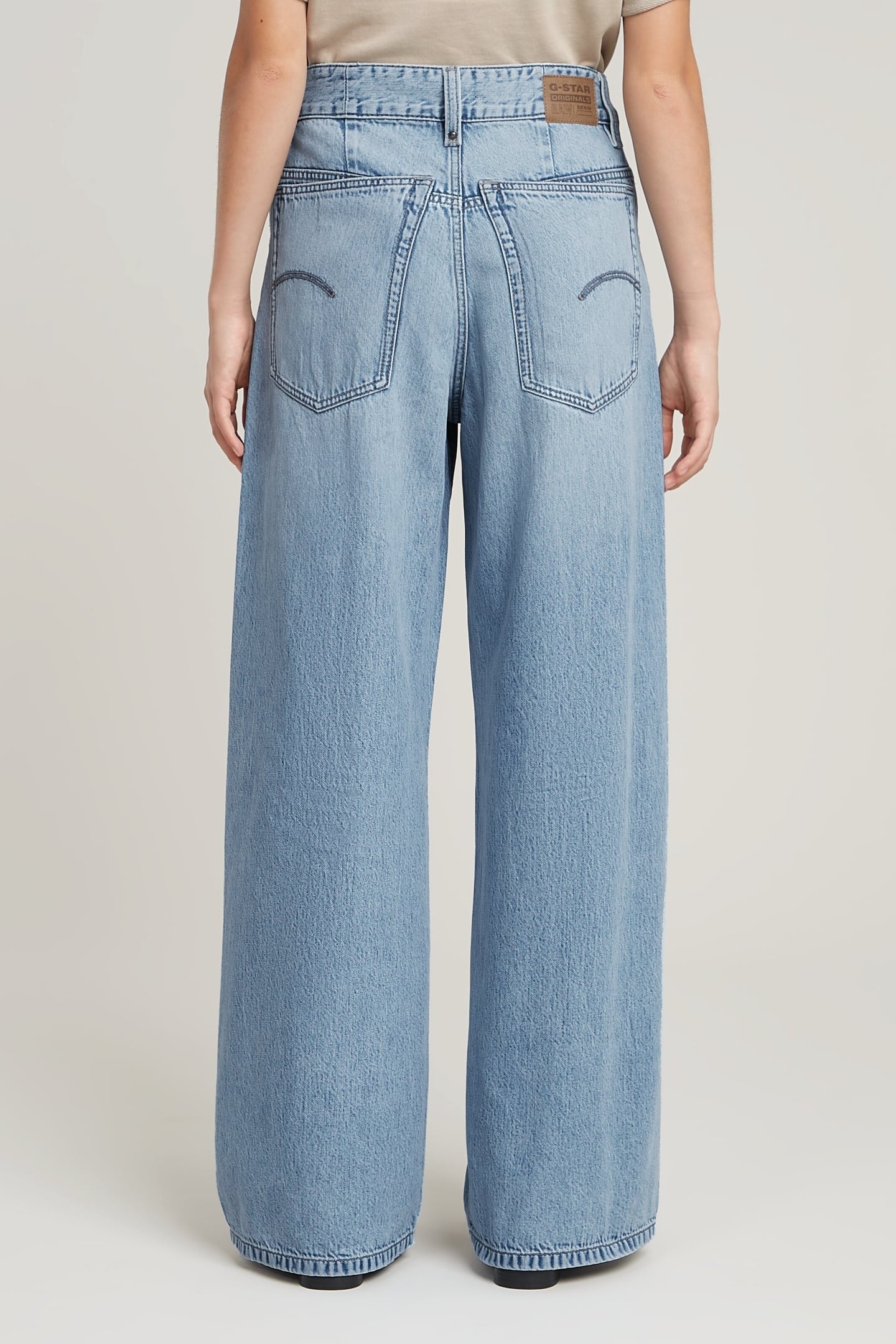 SKATER HIGH LOOSE JEANS SUN FADED BLUE CAPE 3