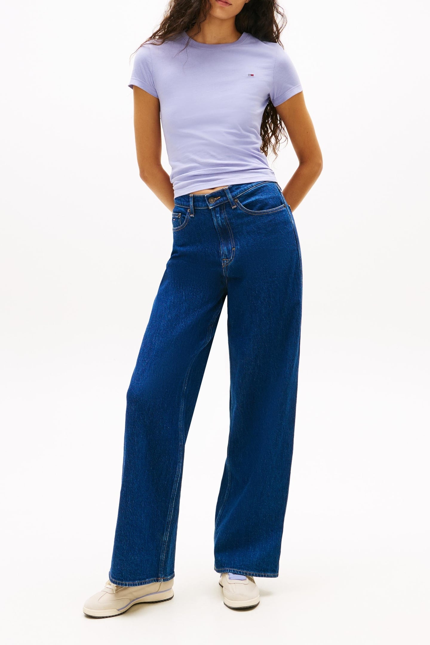 2PACK C-NECK TEE ECRU/PERIWINKLE DUST 1